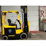 2018 Hyster 5,000lbs Capacity Forklift Electric with 48V Battery & 4-STAGE MAST with Sideshift