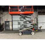 Skyjack III model 4626 Electric Motorized Scissor Lift with pendant controller with extendable