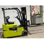 Clark 5,000lbs Capacity 3-Wheel Forklift 36V Electric with Low Hours with Sideshift - FREE CUSTOMS