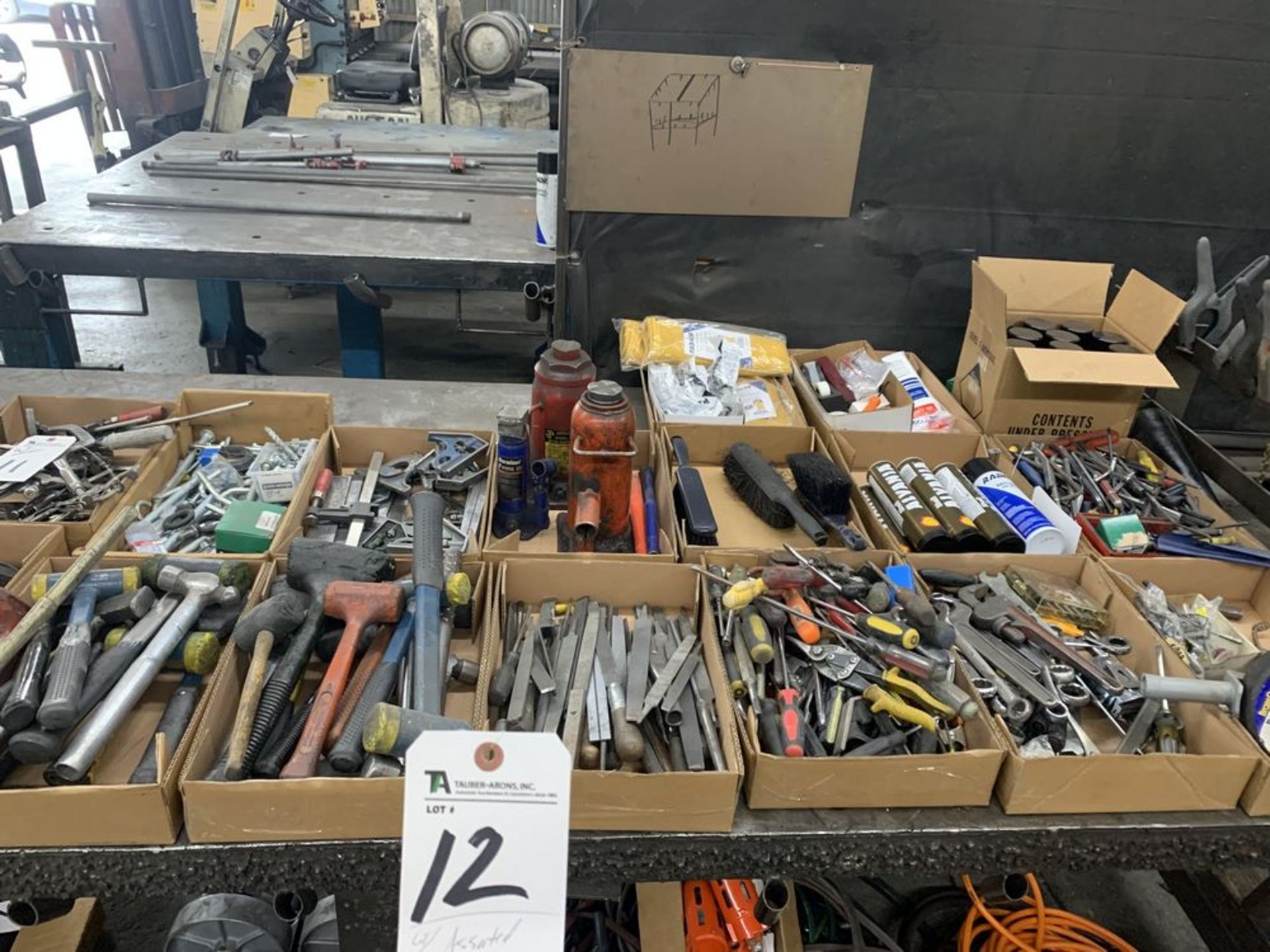 (Lot) (14) Boxes of Assorted Hand Tools