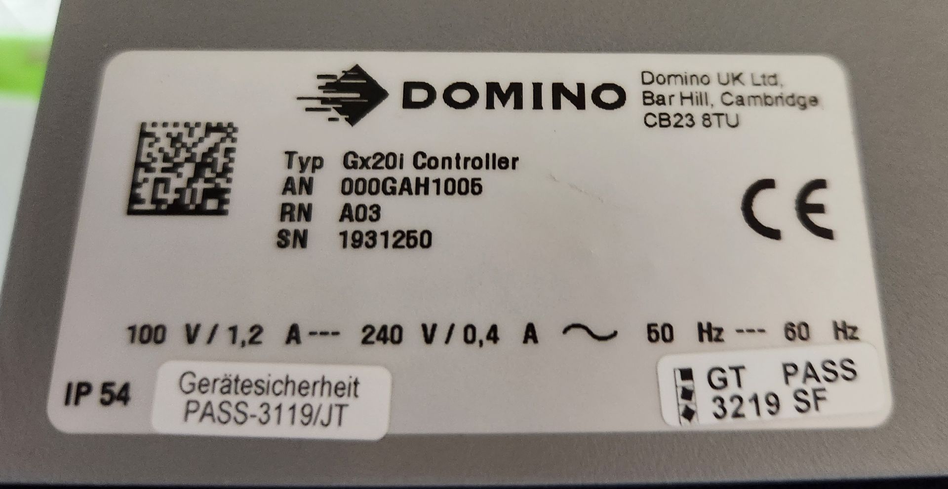 Domino G Series Printer with Conveyor - Image 2 of 4