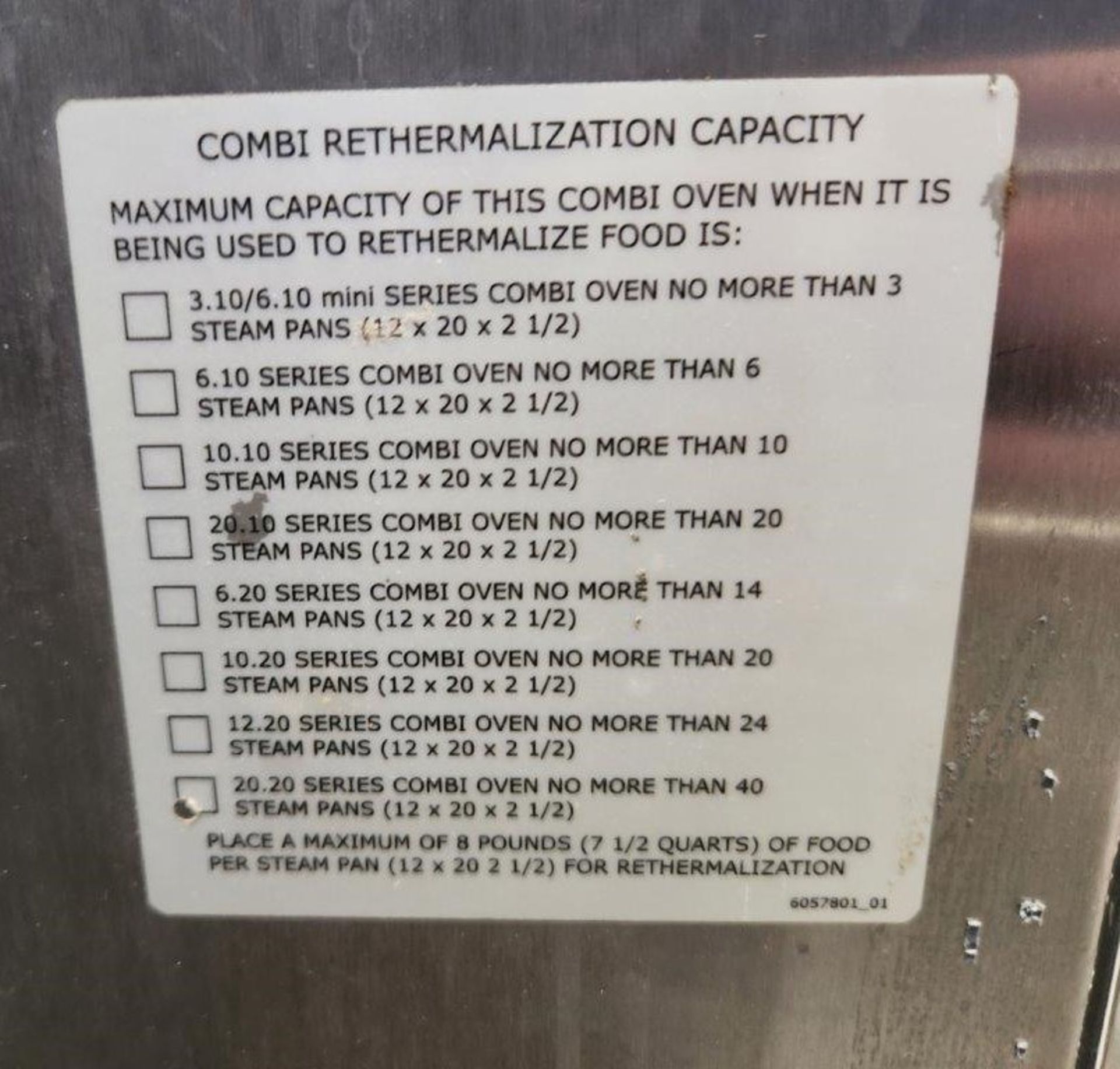 Convotherm 20-20 Series Combi Oven - Image 5 of 6