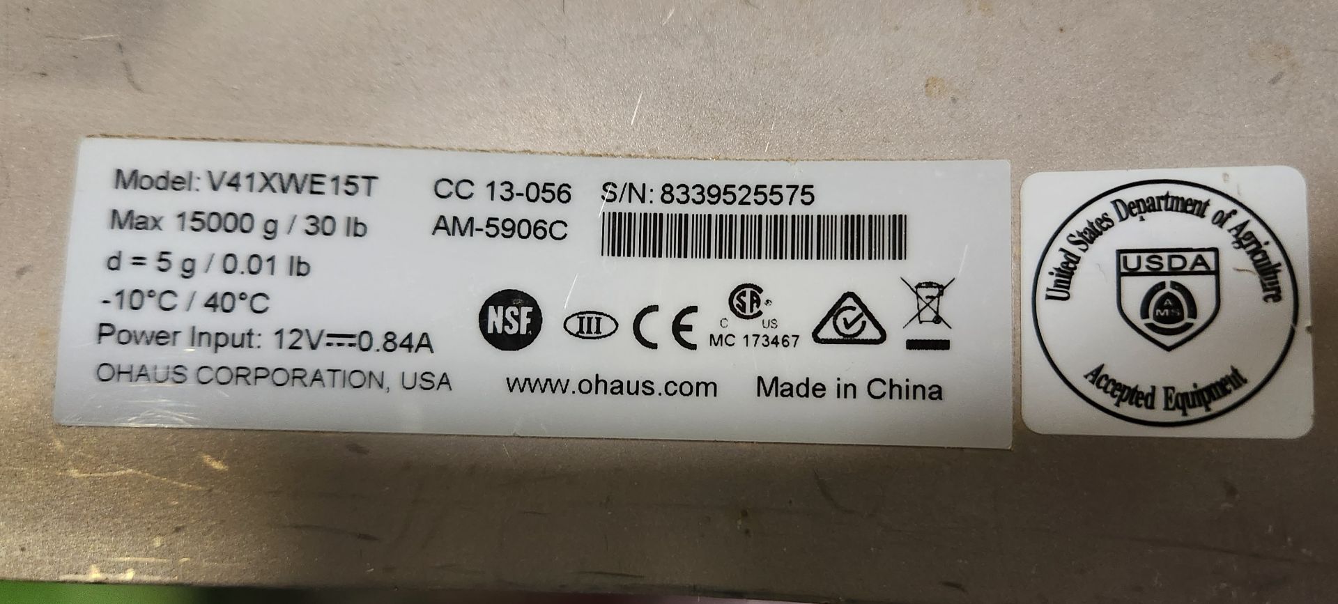 Ohaus Valor 4000W - Image 2 of 2