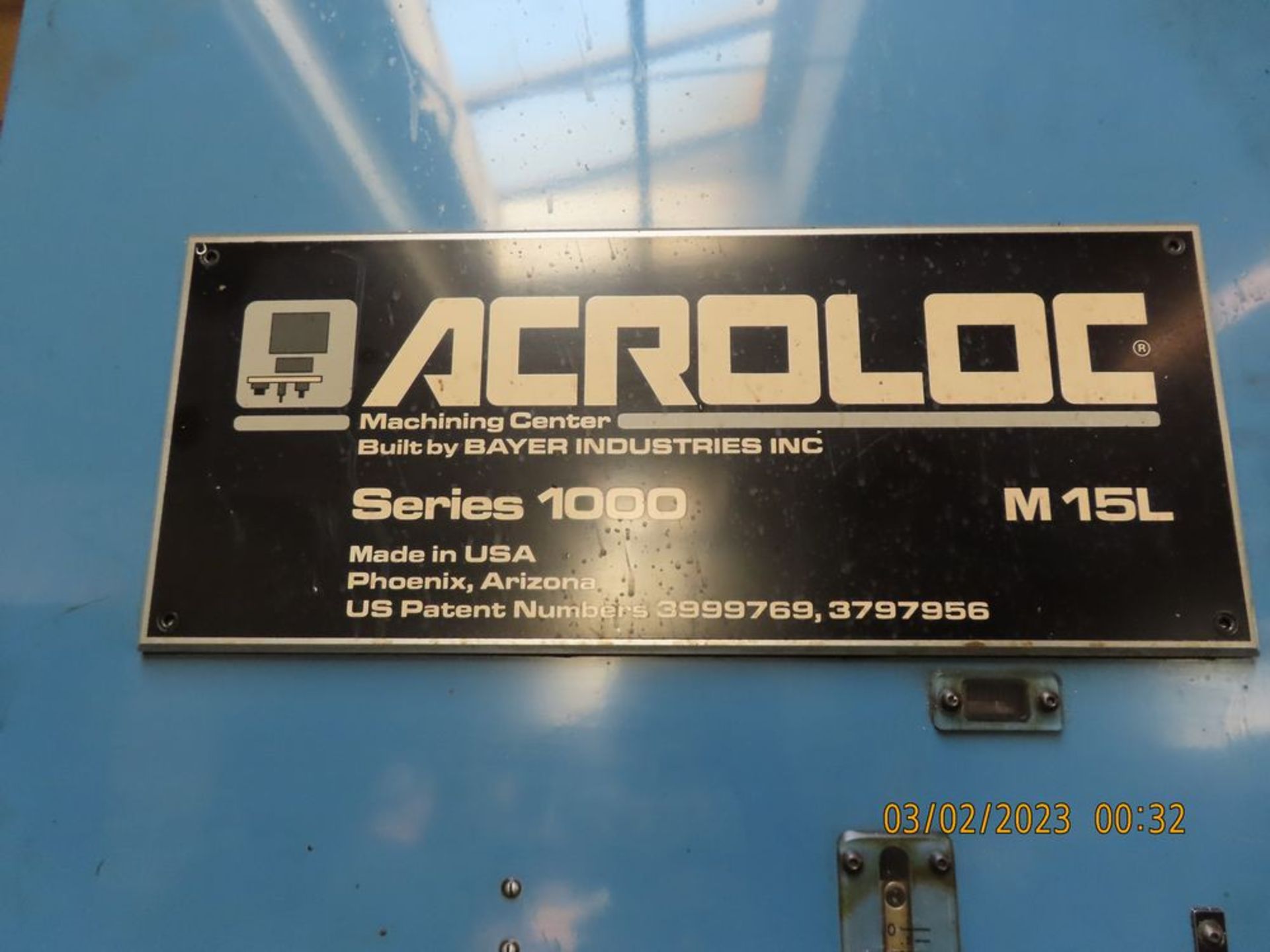 Acroloc mod. M15L, Series 1000, Vertical Mill - Image 5 of 7