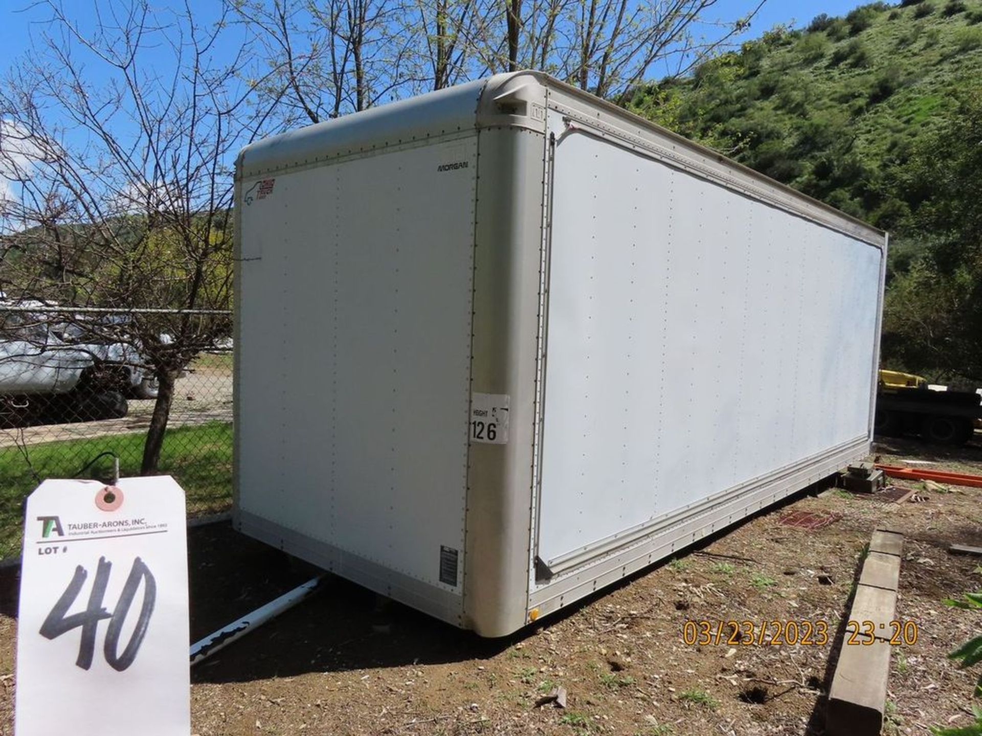(Lot) 20' Box Van Storage Container w/