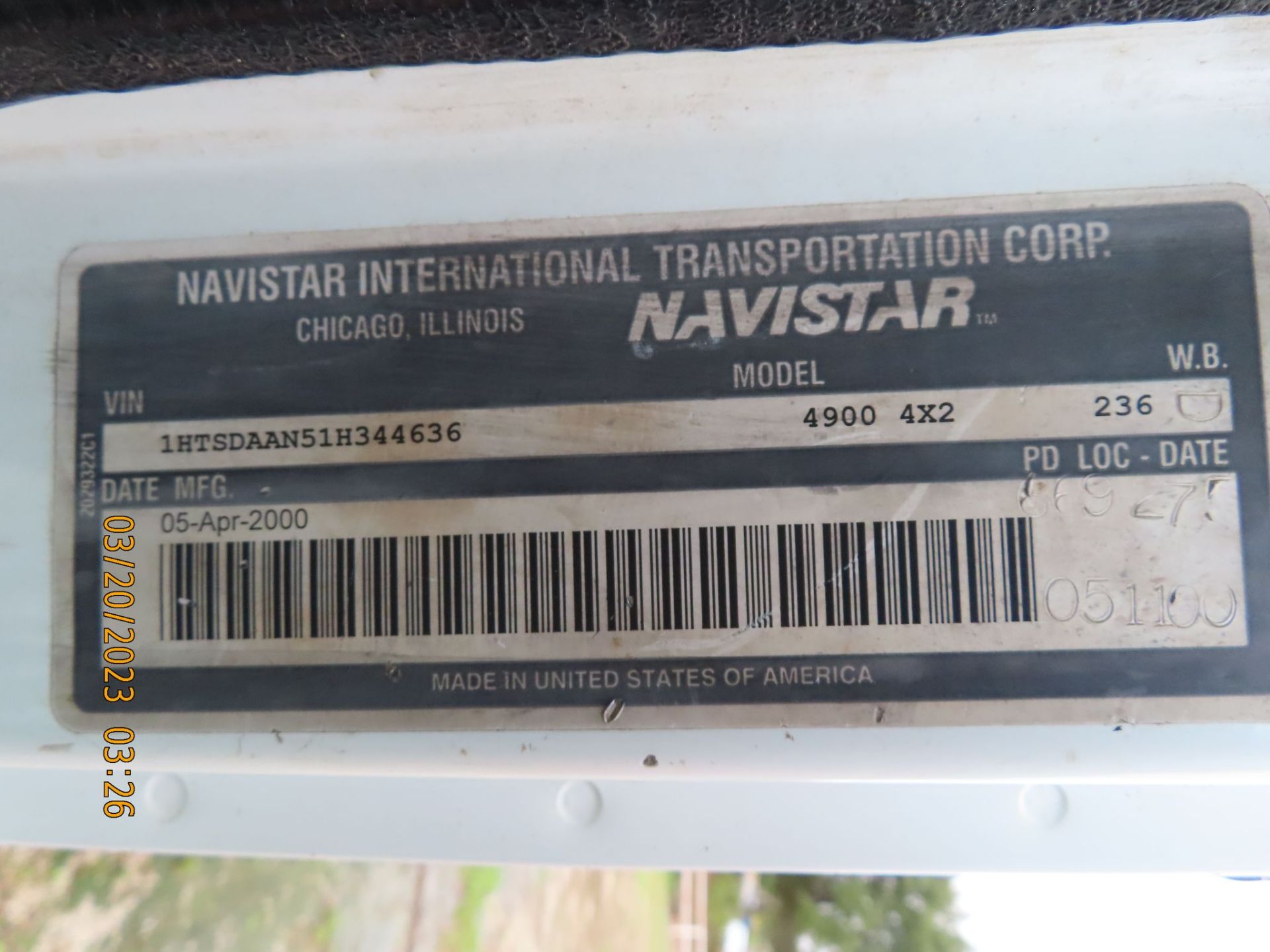 (2000) International Navistar 4900 DT466E, - Image 7 of 7