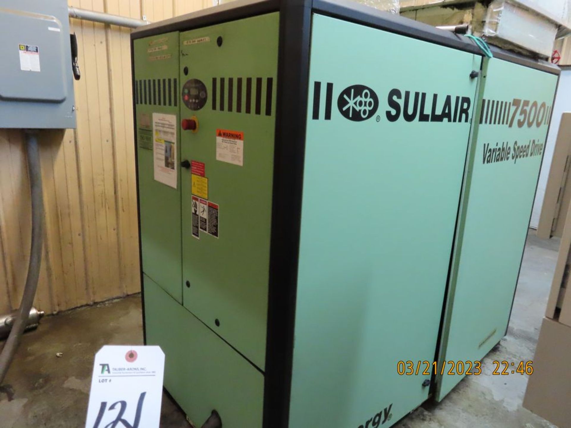 Sullair mod. 7509VAC, 100hp Rotary Screw Air