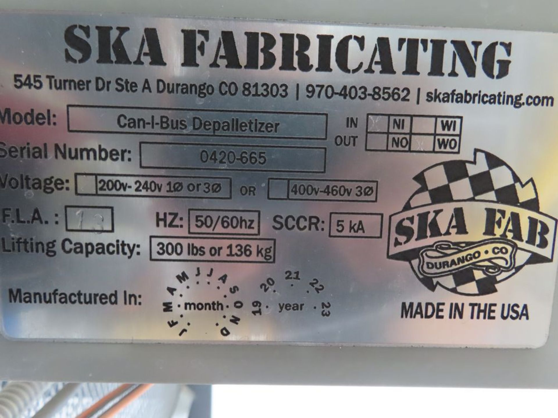 (2020) SKA Fabricating mod. Can-1-Bus, - Image 4 of 4