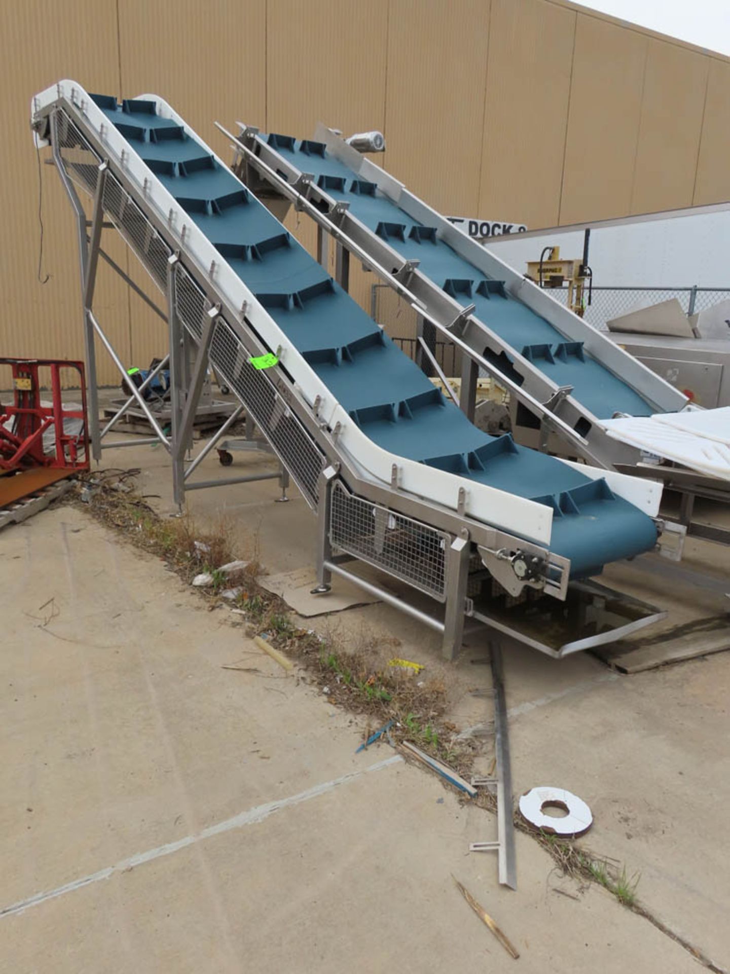 2018 Scansteel Frozen Block Incline Conveyor