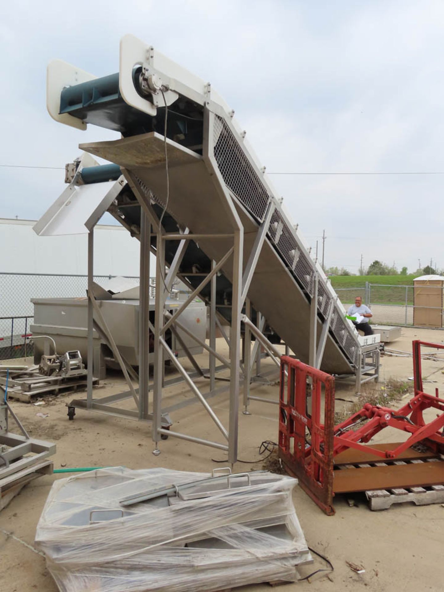 2018 Scansteel Frozen Block Incline Conveyor - Image 4 of 4