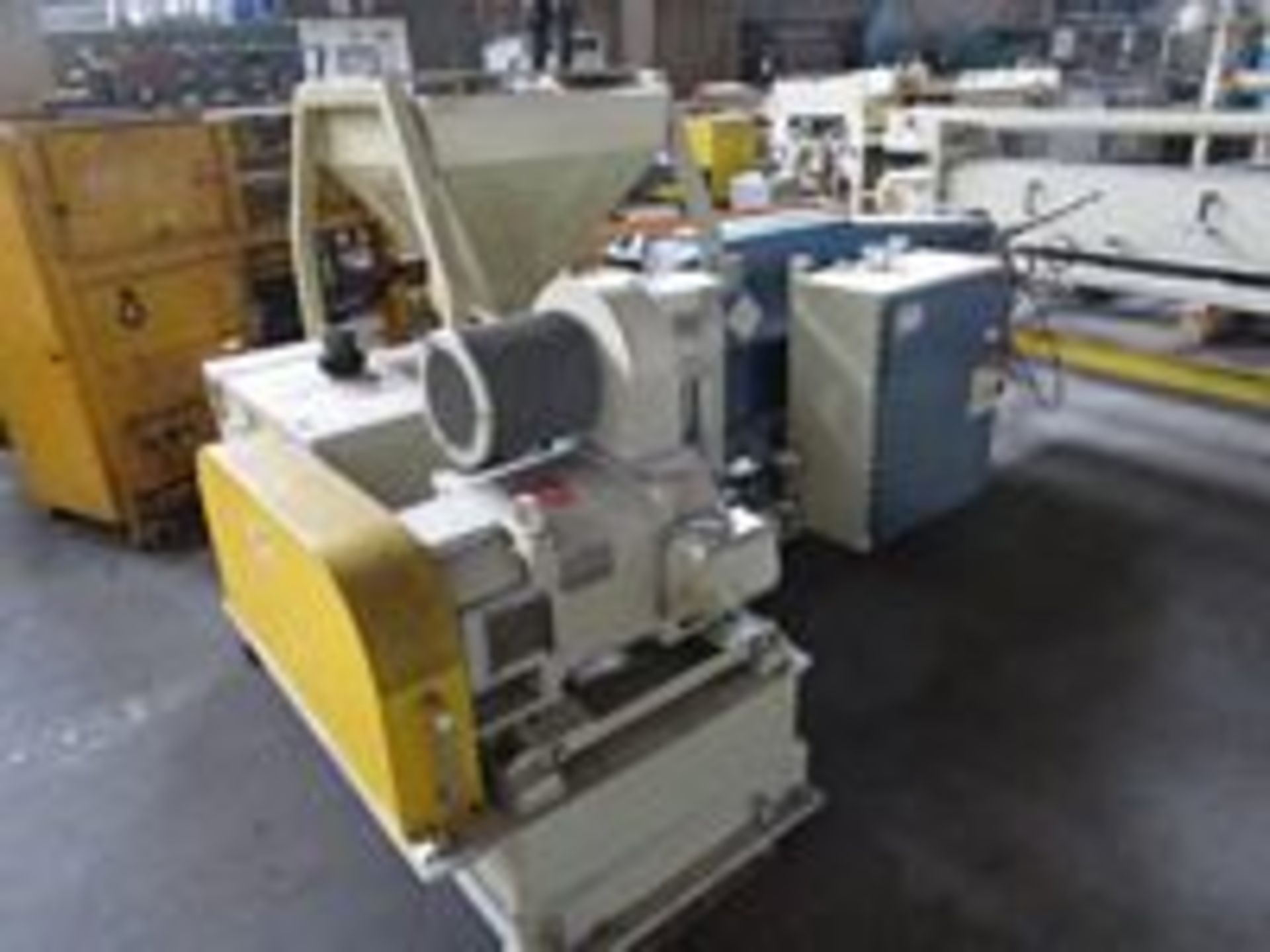 (2005) 3” 30:1 L/D air cooled Brampton extruder with heat panel and 75 Hp AC drive