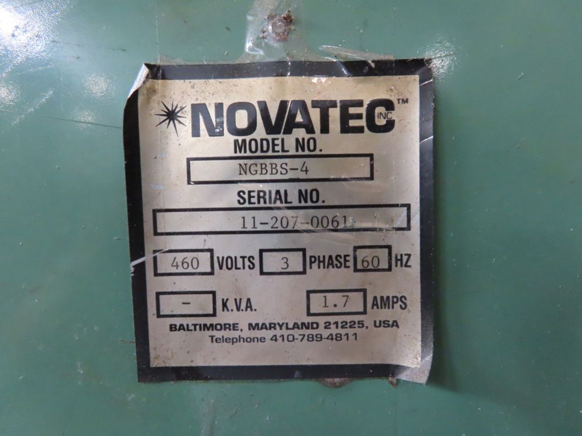 Novatec 120/240 Volt, 480 Volt Control Panel - Image 2 of 2