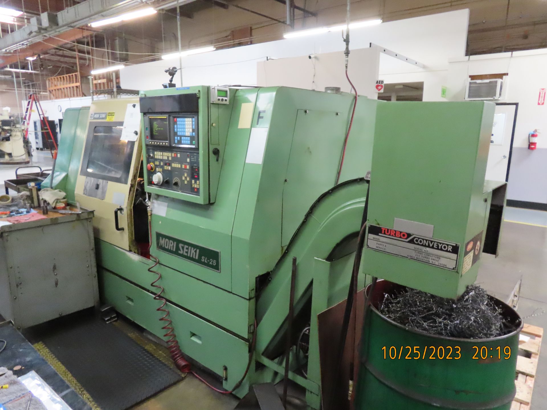 Mori Seiki mod. SL-25B5 CNC Turning Center w/ 10.7 Max Cutting Dia., 20.86 Max Length, 35/3500 RPM - Image 4 of 7