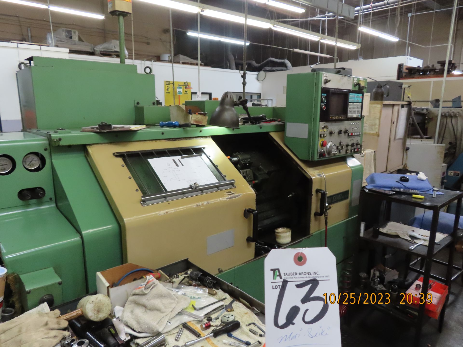 Mori Seiki mod. AL-22, 3-Axis CNC Turning Center w/ 8-Post Turret w/ Yasnac Digital Control Panel;