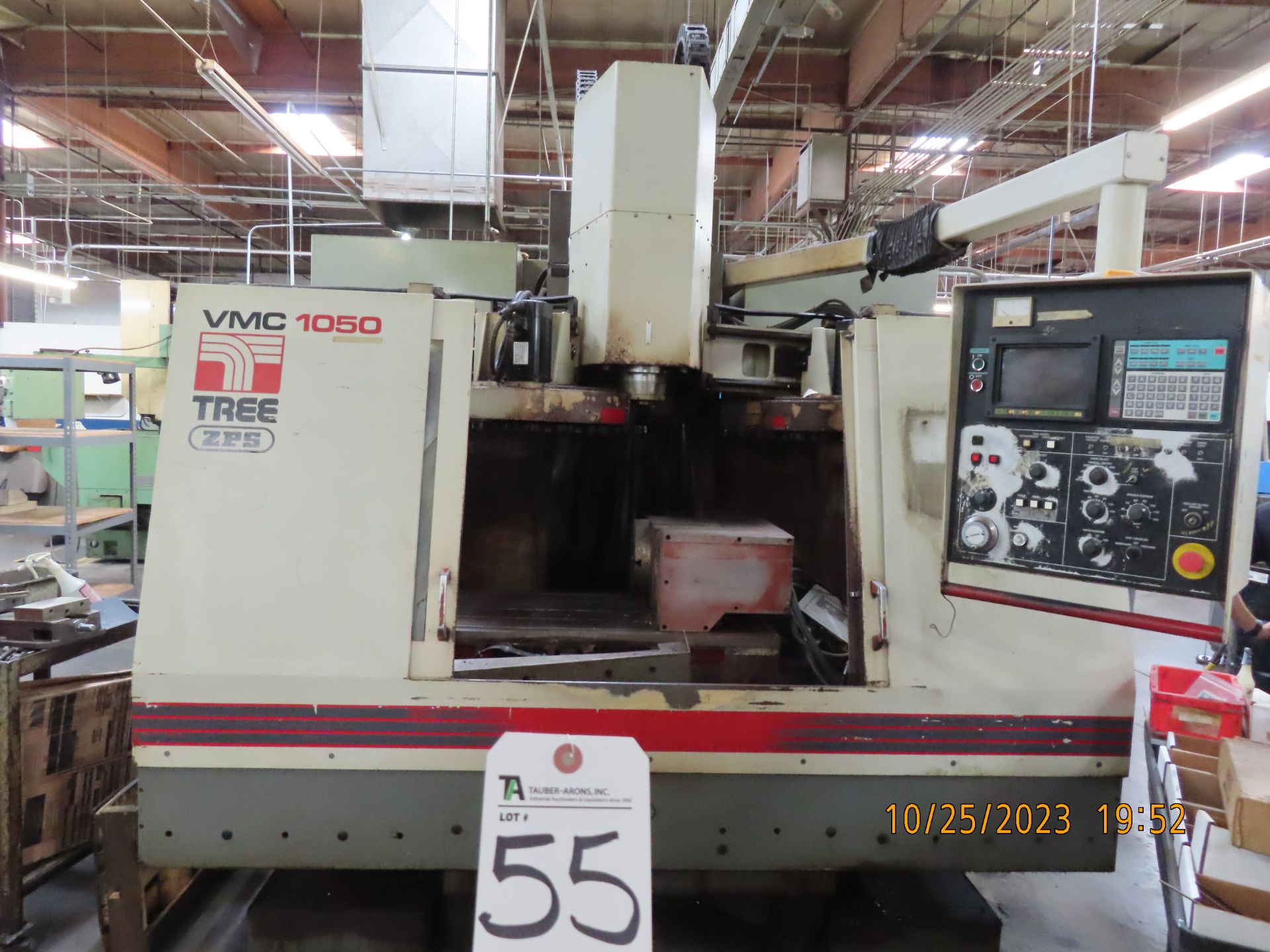 (1993) Tree mod. VMC 1050/40, 3-Axis CNC Vertical Machine Center, 20hp, 50'' x 24'' Table Size,