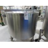 120 Gal. S.S. jacketed Tank with lid, for