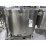 120 Gal. S.S. jacketed Tank with lid, for