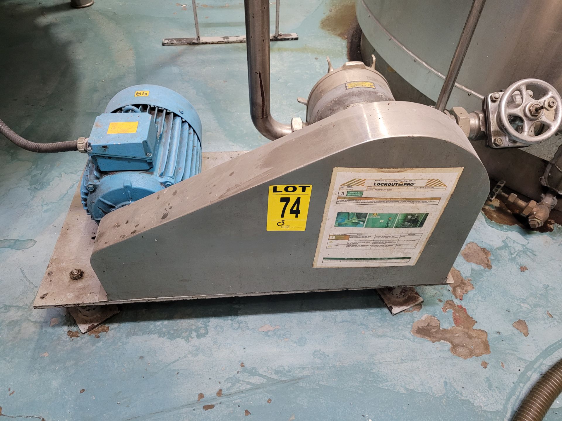 WAUKESHA 10 hp Positive Displacement Pump, Size: 55, ser. D015278, Mounted on S/S Frame (LOCATED IN
