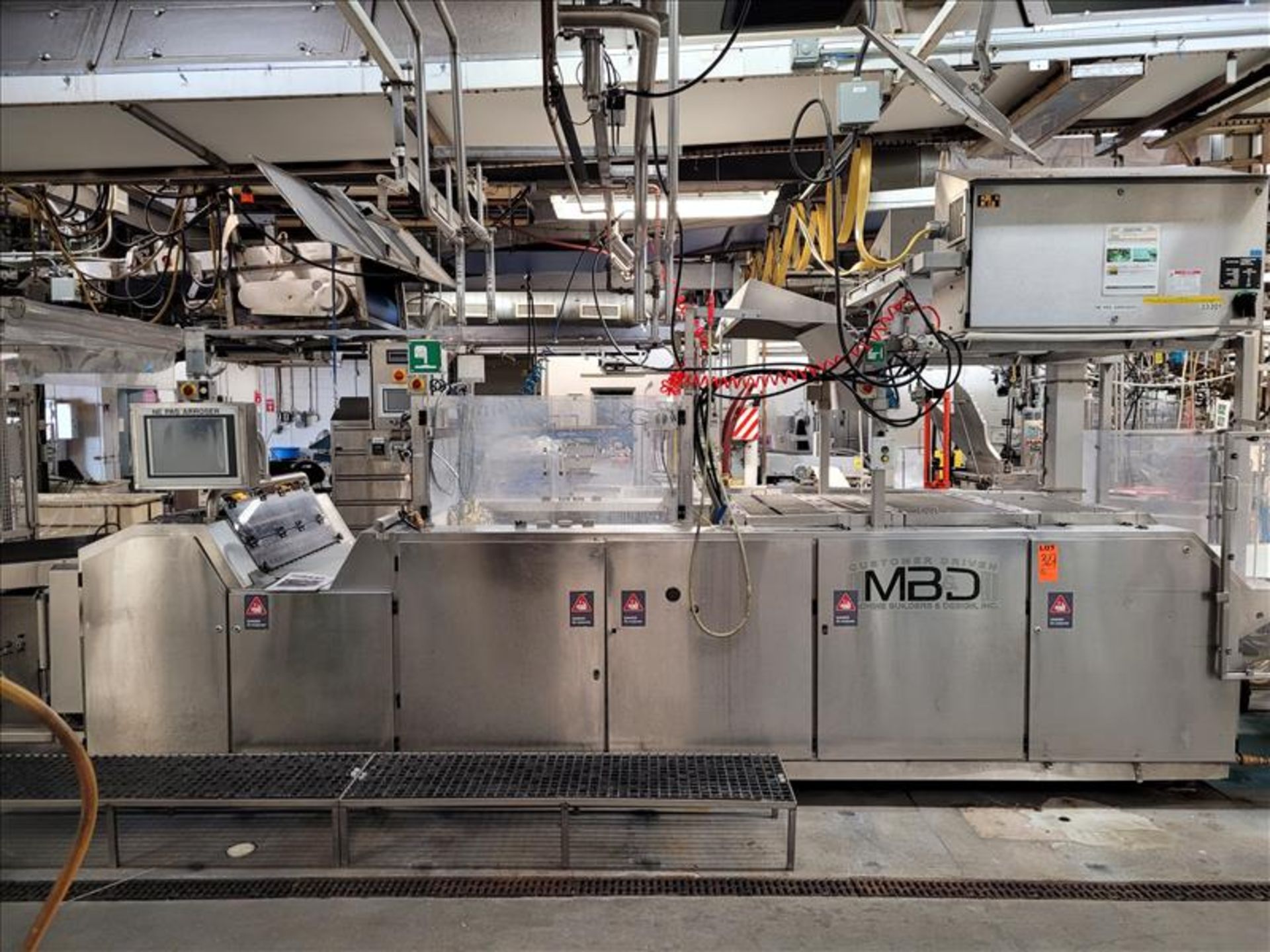 MBD Machine Builders & Design Inc. Cooker Capper, mod. 200, with Infeed Lane Conveyor, with Approx.