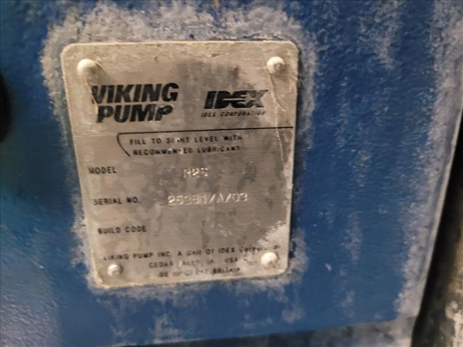 VIKING 2 hp Positive Displacement Pump, mod. RS2, ser. 25381/A/03, with SEW 1740 RPM, Mounted on S/S - Image 2 of 4