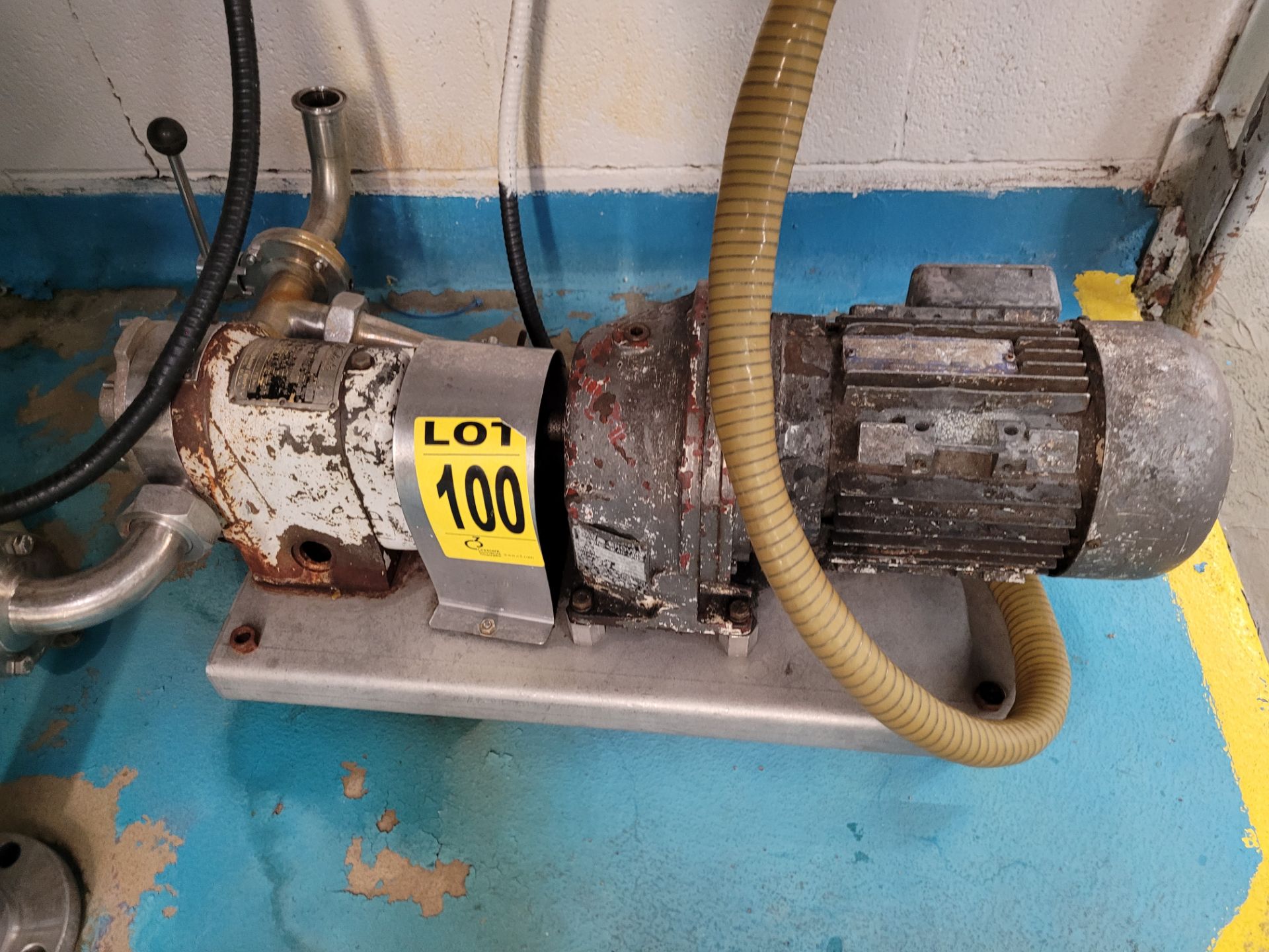 WAUKESHA 2 hp Positive Displacement Pump, ser. D016496, Size 10, Mounted on S/S Frame (LOCATED IN