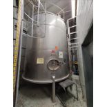 FALCO Approx. 5,000 Gal. Single Wall S/S Vertical Tank, Vessel Dims.: Approx. 114 In. Dia. x 124 In.