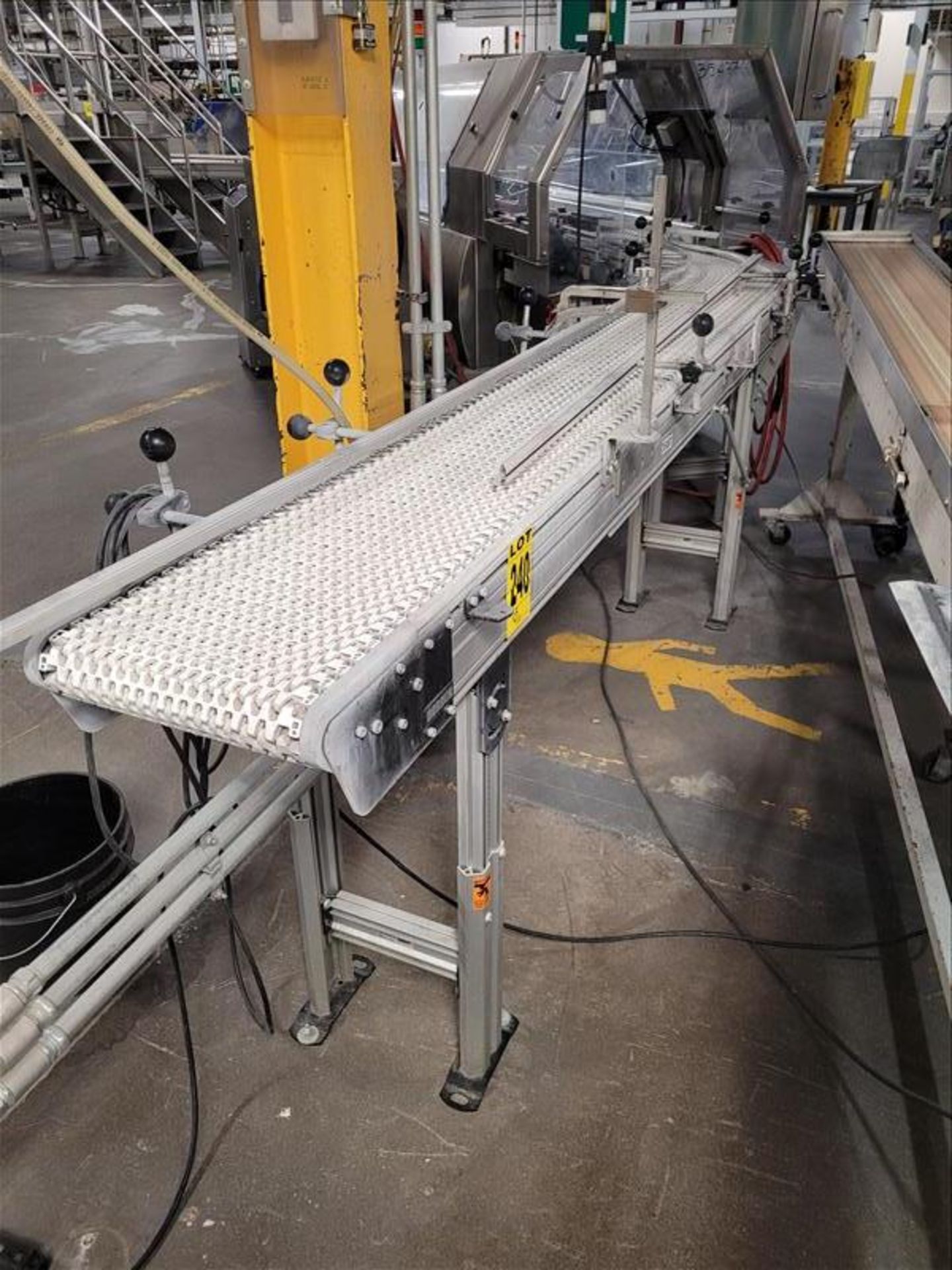 DORNER 5200 Series Infeed Conveyor, with Approx. 11-1/2 In. W Plastic Interlock Belt, with Guide - Image 2 of 5