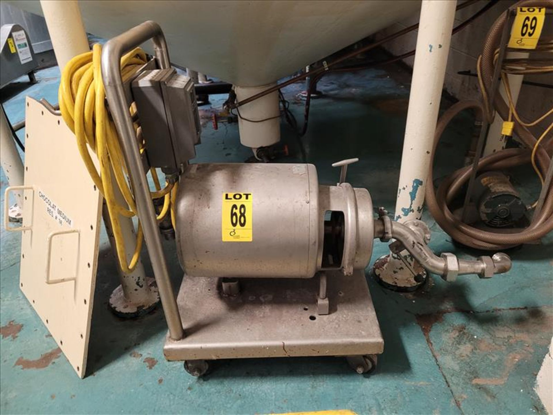 S/S Centrifugal Pump, with S/S Clad Motor, Mounted on S/S Portable Frame (LOCATED IN SAINT-