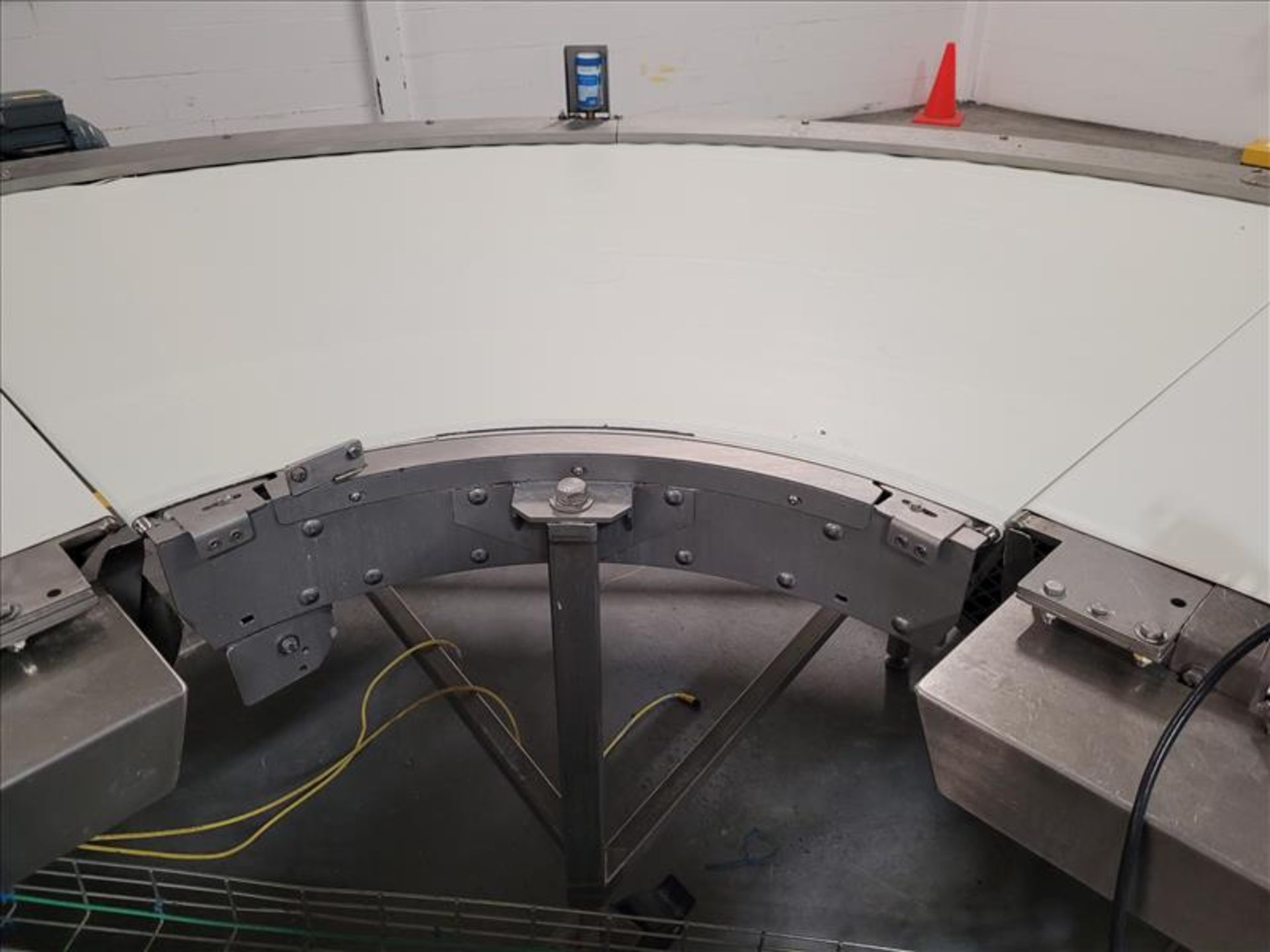 90 Degree Turn Conveyor, Approx. 45 In. W Belt, with SEW Drive, Mounted on S/S Portable Frame ( - Image 3 of 3