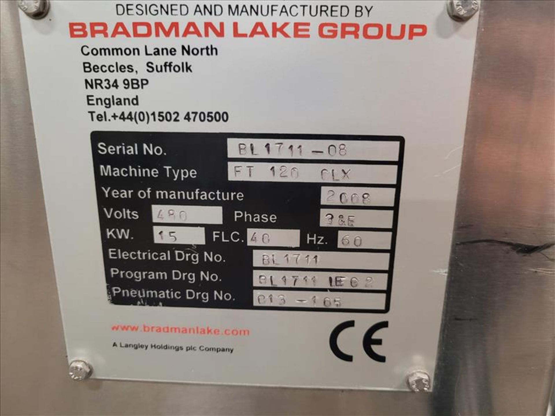 2008 BRADMAN LAKE GROUP S/S Dual Feed Flow Wrapper, Machine Type: FT 120 CLX, ser. BL 1711-08, with - Image 18 of 35