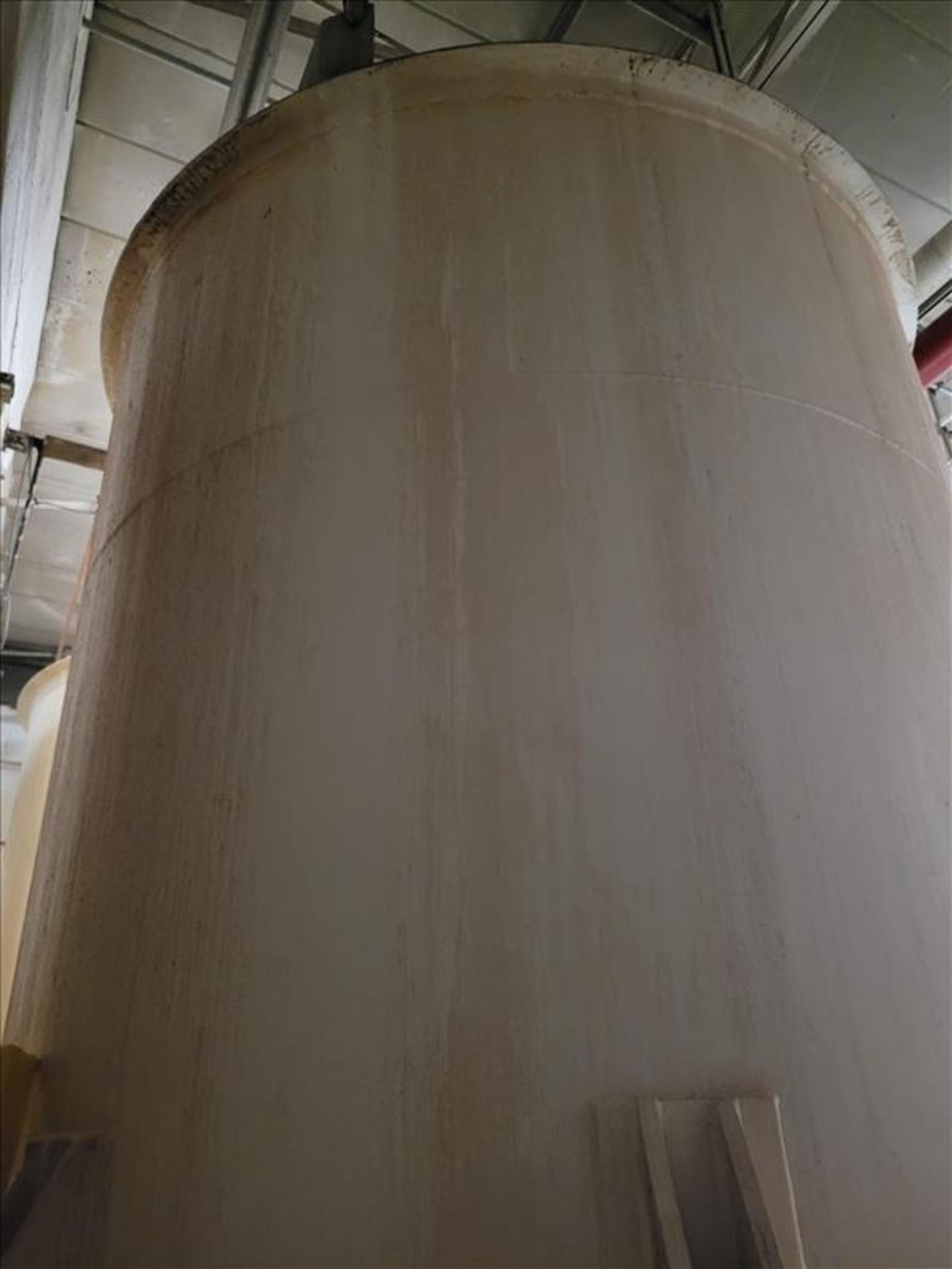 Approx. 3,500 Gal. Vertical Mild Steel Mix Tank, with Hot Water Cone Bottom Jacket, with Vertical - Image 4 of 10