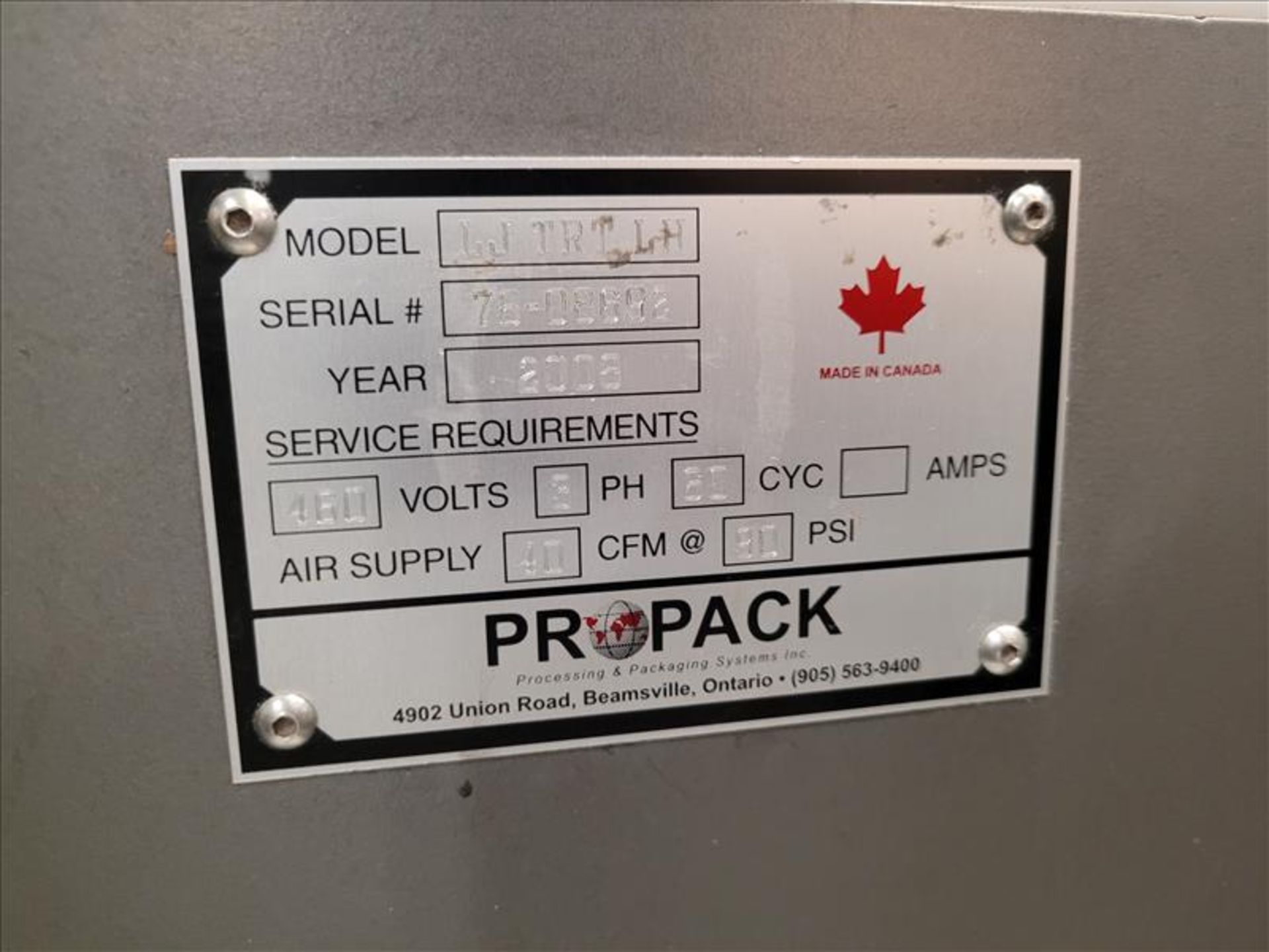 2008 PROPACK Pick N' Place Top Loader, with ABB Flex Picker, mod. LJTRTLH, ser. 79-086292, with - Image 27 of 31