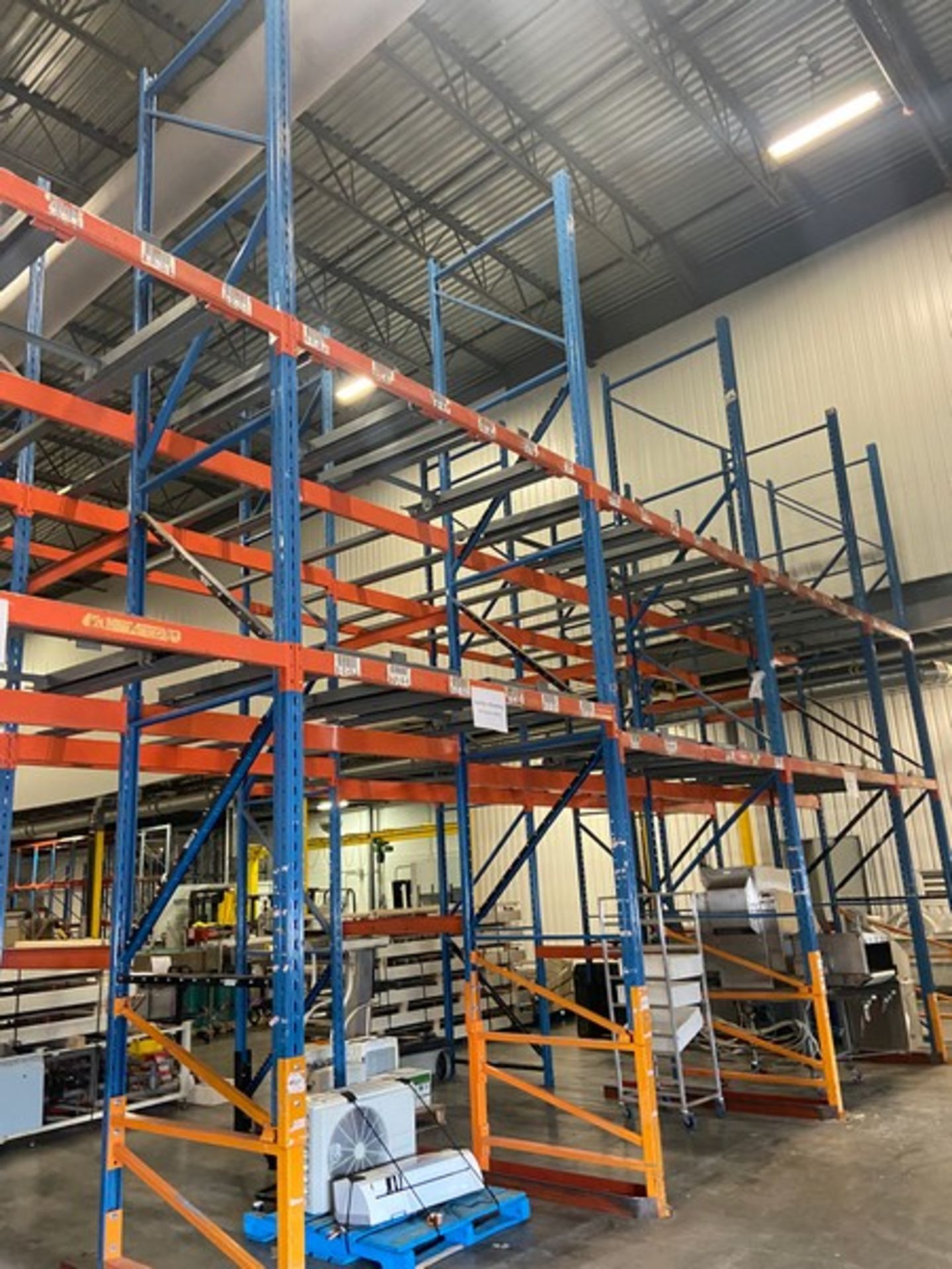 8-Sections of Pallet Racking, with (49) Pallet Spacing, with (9) Uprights Cross Beams, with Floor - Image 5 of 10