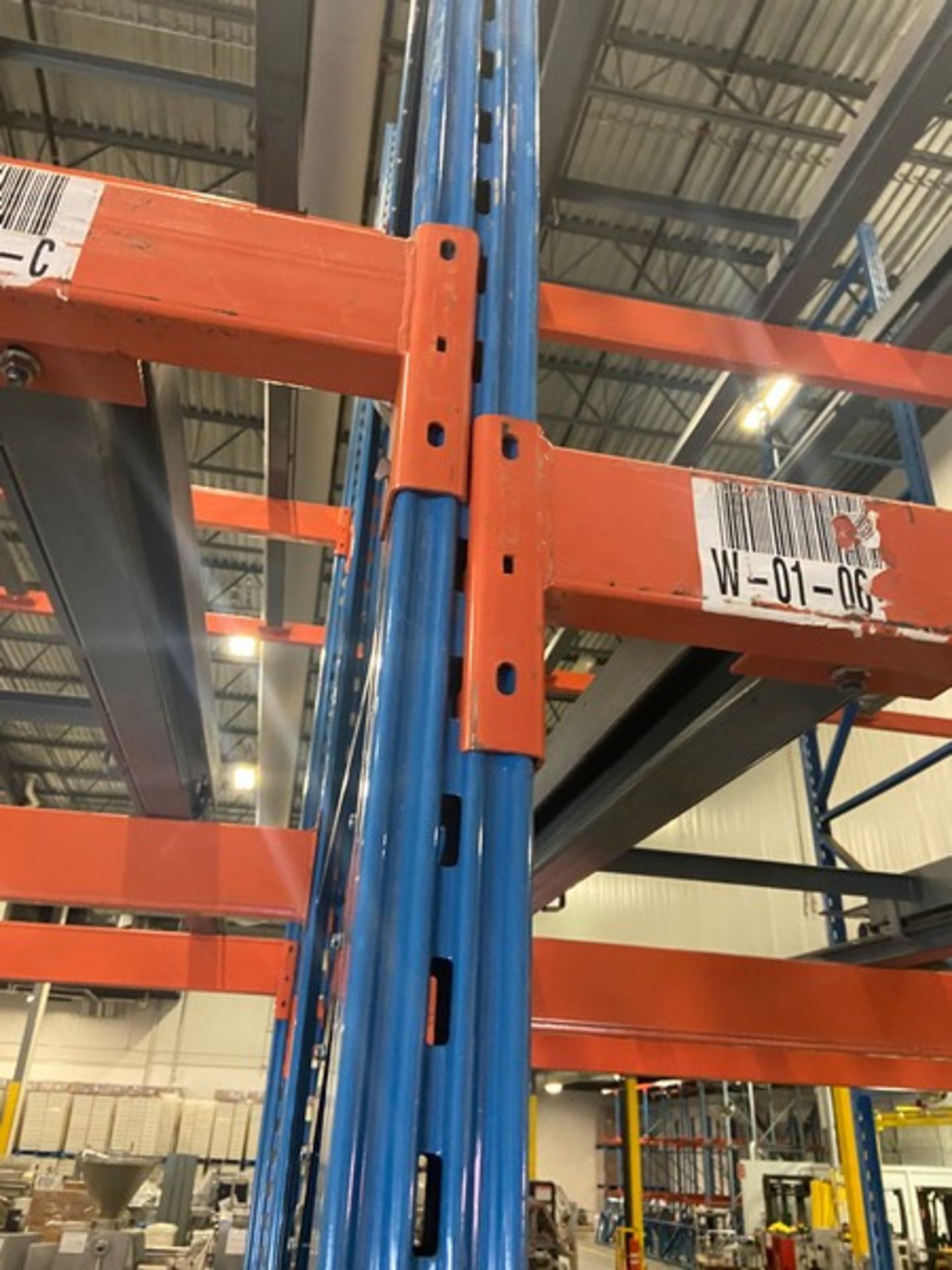 8-Sections of Pallet Racking, with (49) Pallet Spacing, with (9) Uprights Cross Beams, with Floor - Image 8 of 10