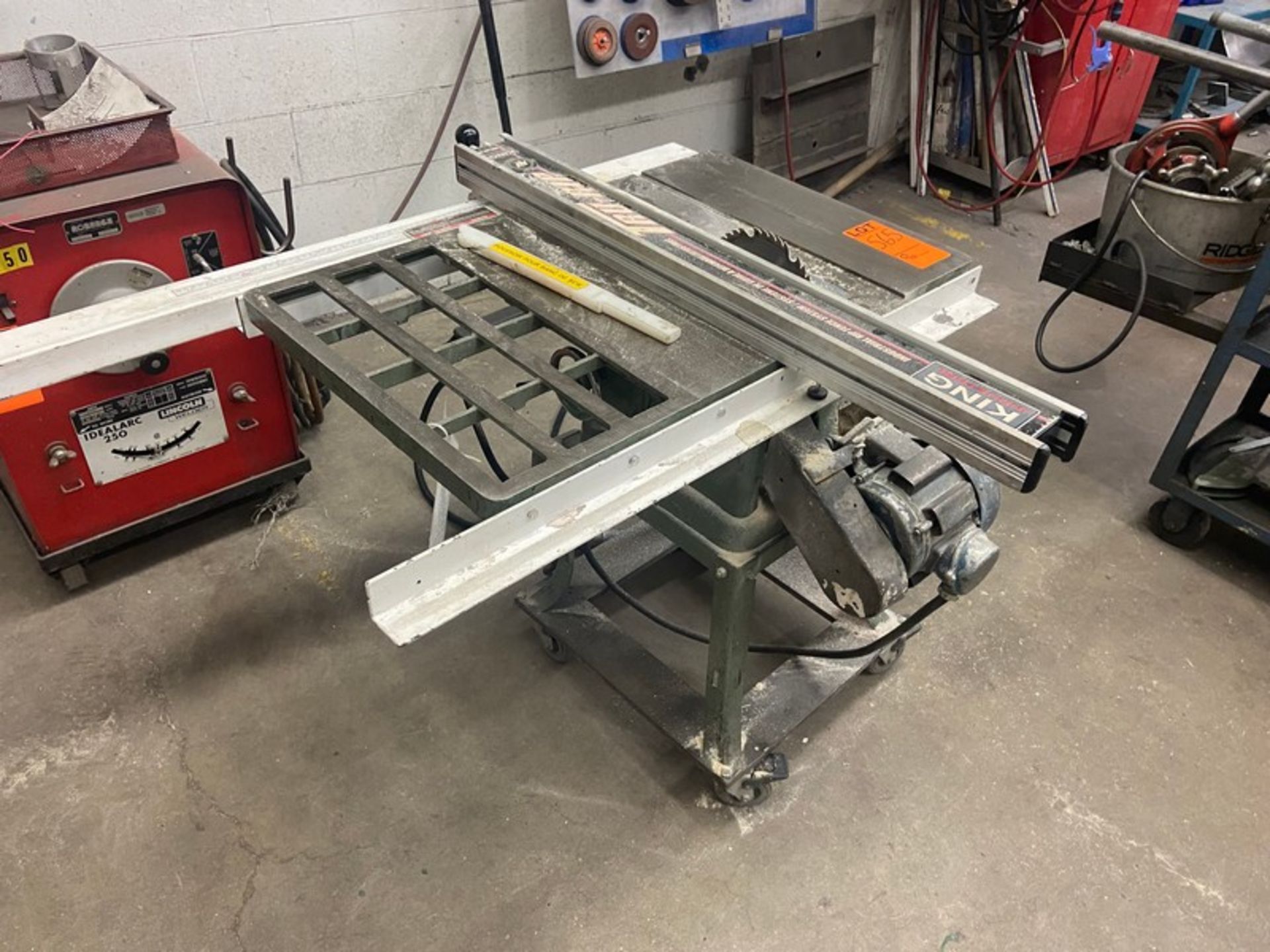 KING Table Saw, with Motor Adjustable Guide Rail, Mounted on Portable Frame (LOCATED IN SAINT- - Image 2 of 2