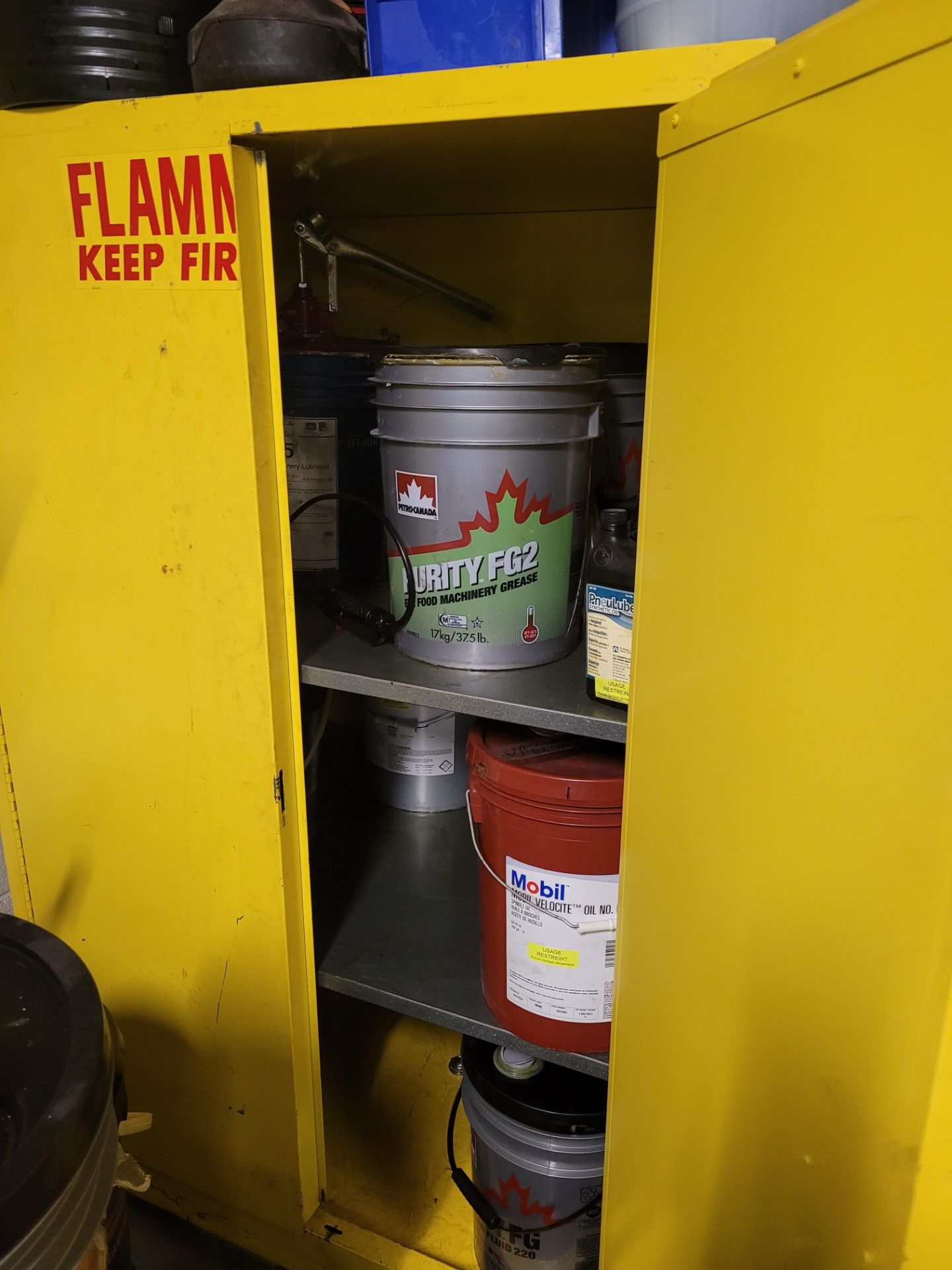 SECURALL Safety Storage Cabinet for Flammable Liquids, dim. 65" H x 34" D x 43" W, 3-Levels, NFPA Co - Image 2 of 3