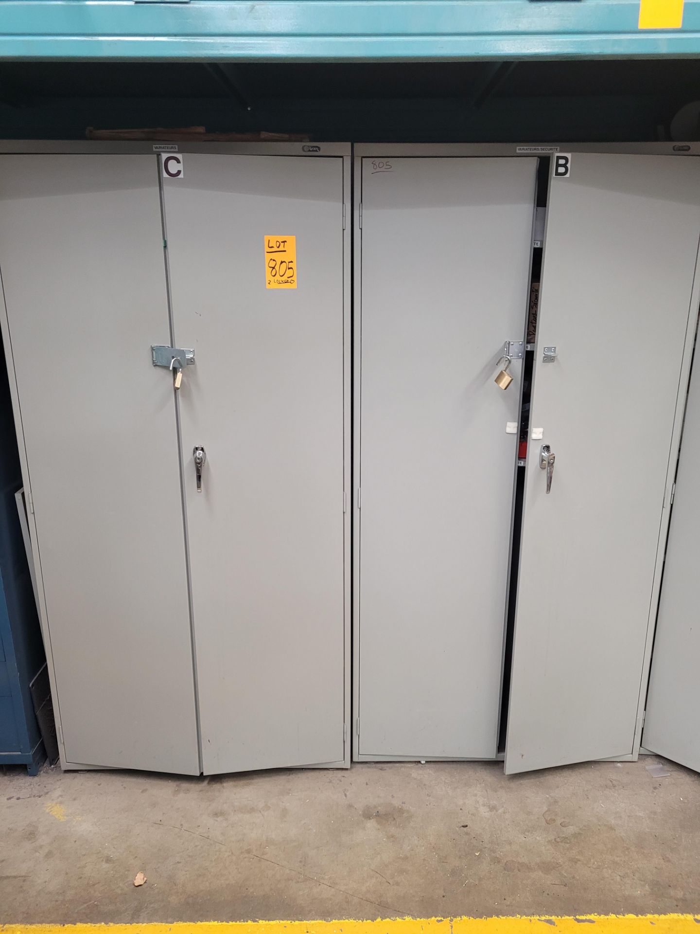 (2) Storage Lockers and Contents incl. Electrical components, METTLER Control Units, AB