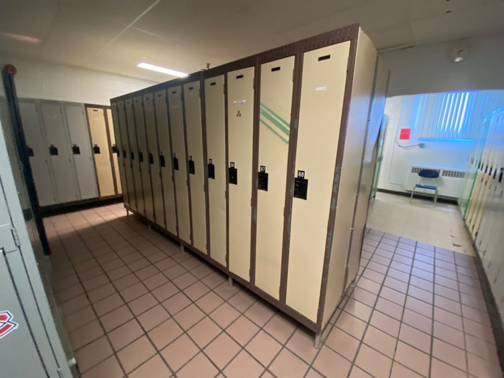 Large Sections of Lockers, Includes All Sections of Lockers in Front Area of Locker Room (LOCATED IN - Image 3 of 8