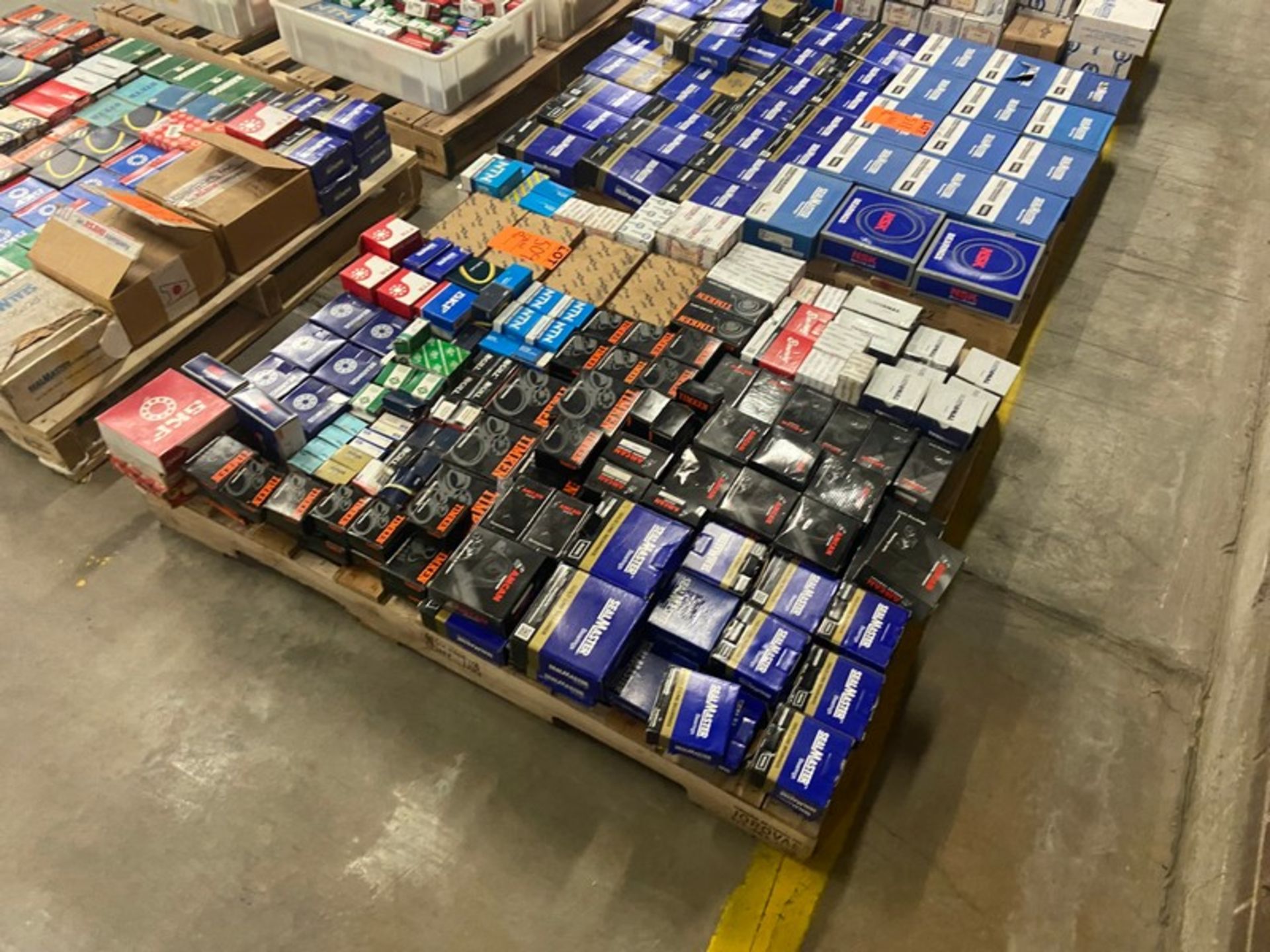 Pallet of Assorted NEW Bearings, By SKF, FTH, SealMaster, Timken, NTN, Assorted Styles Sizes ( - Image 2 of 3