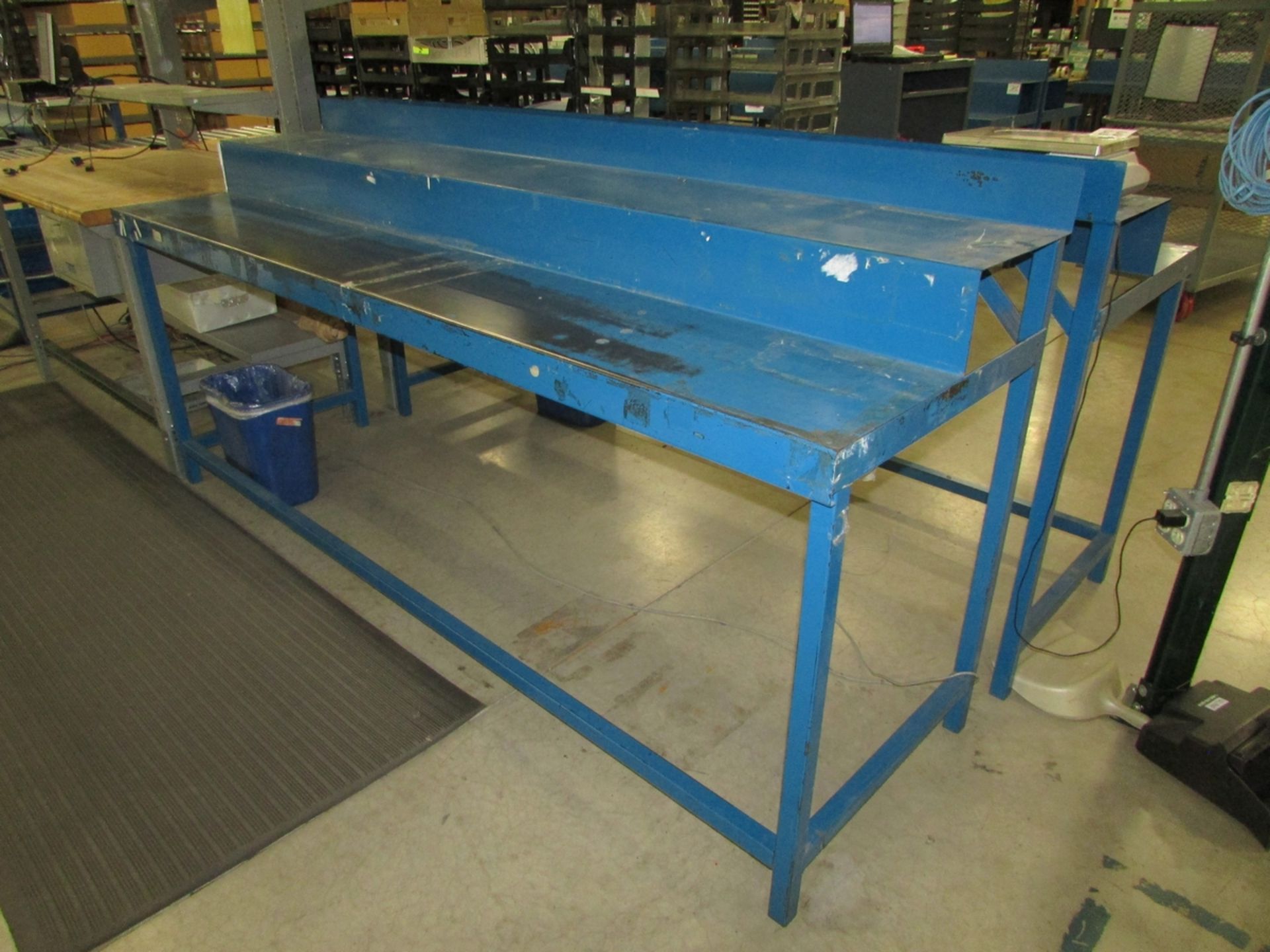 (4) 8' Steel Step-Top Tables - Image 2 of 4
