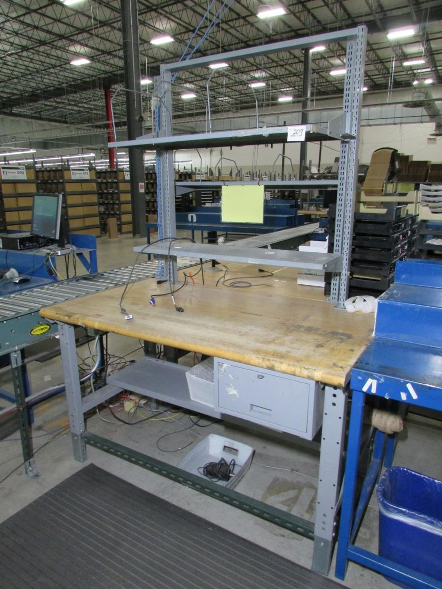 (2) 5' Woodtop Workbenches - Image 2 of 2