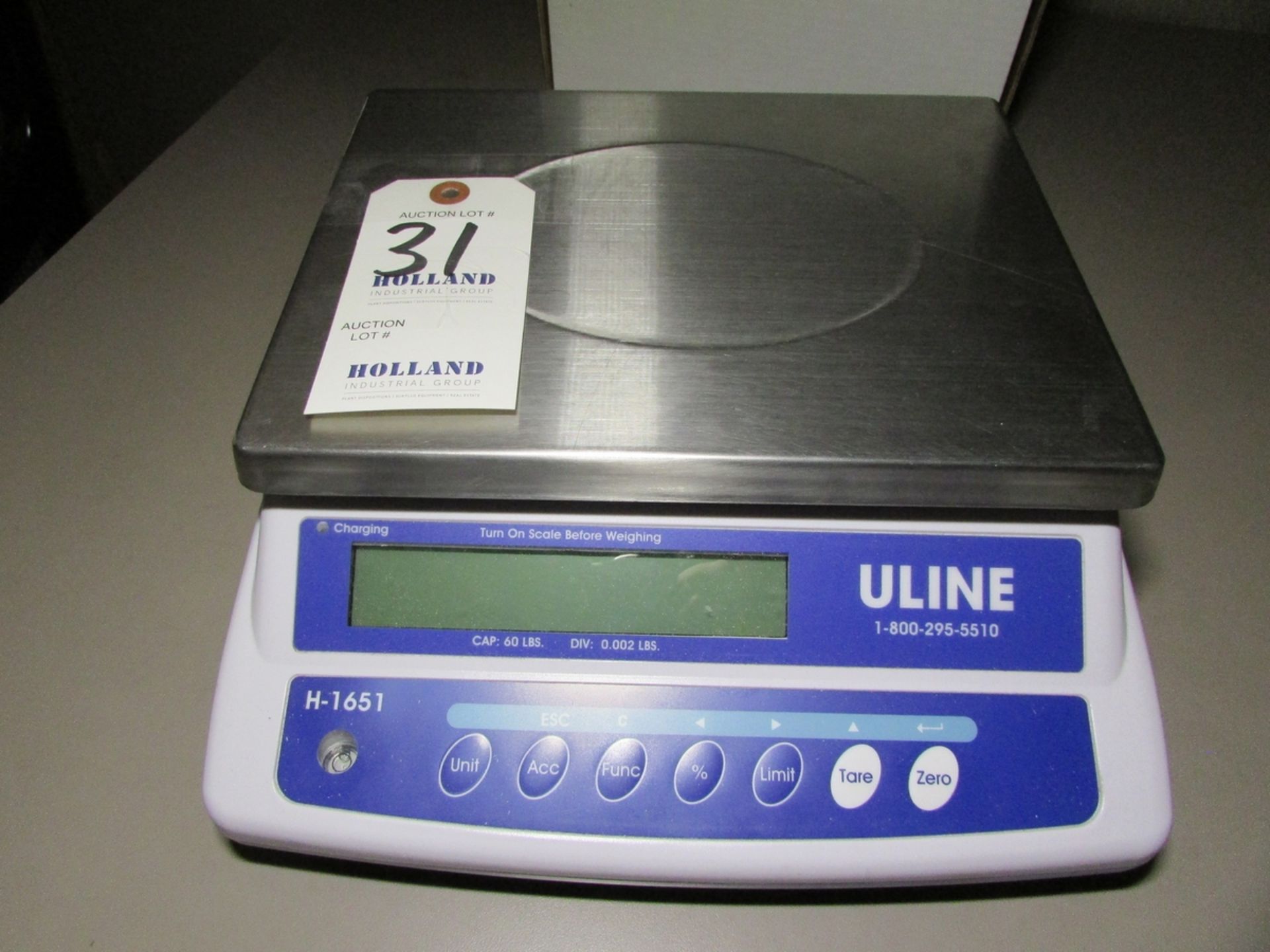 Uline H-1651 60x0.002Lb. Digital Counting Scale - Image 2 of 5