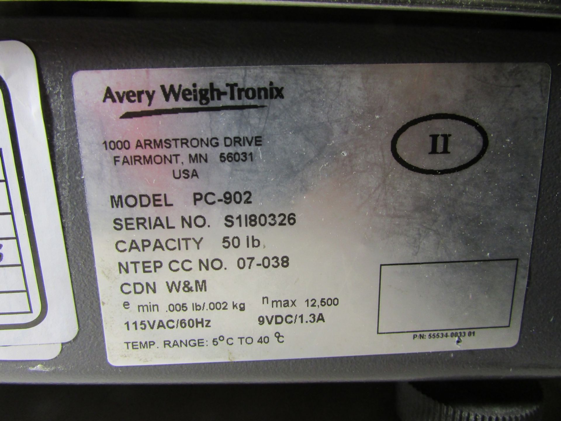 Avery Weig-Tronix PC 902 50x0.005Lb. Digital Counting Scale - Image 5 of 5