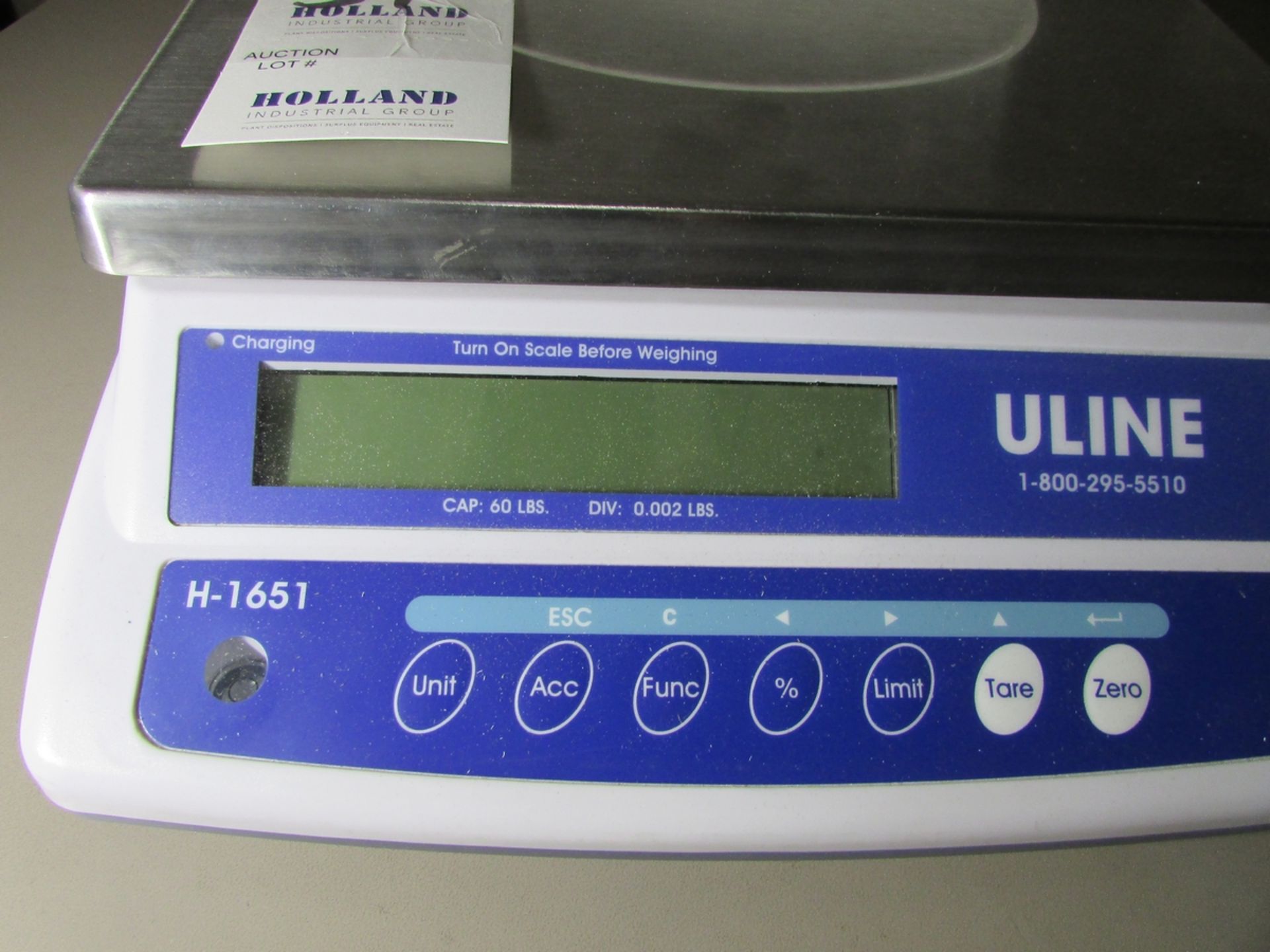 Uline H-1651 60x0.002Lb. Digital Counting Scale - Image 3 of 5