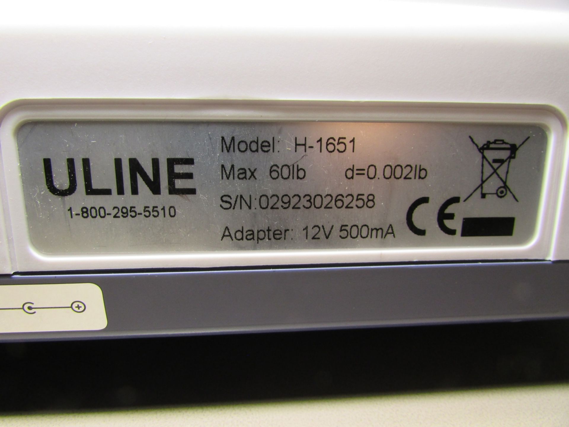 Uline H-1651 60x0.002Lb. Digital Counting Scale - Image 5 of 5