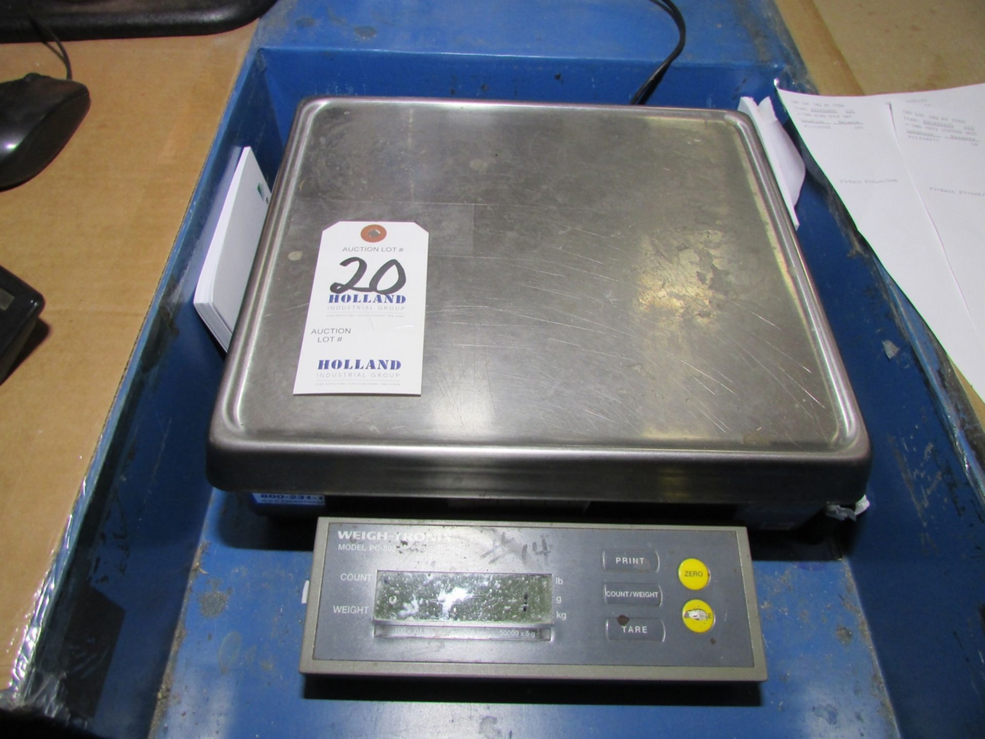 Weigh-Tronix Model PC-802 100x0.01Lb. Digital Counting Scale - Image 2 of 5