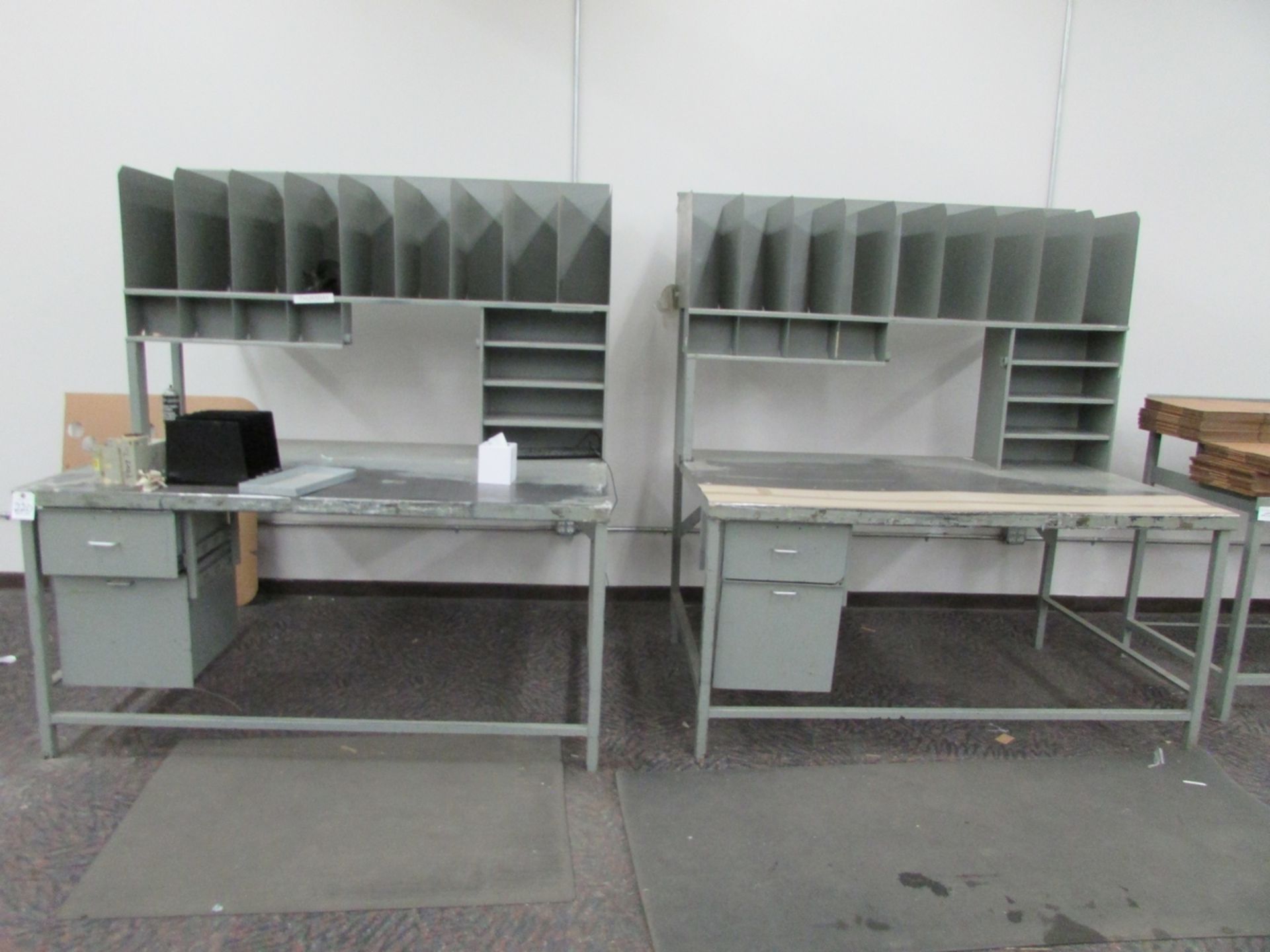(3) 6' Steel Workbenches