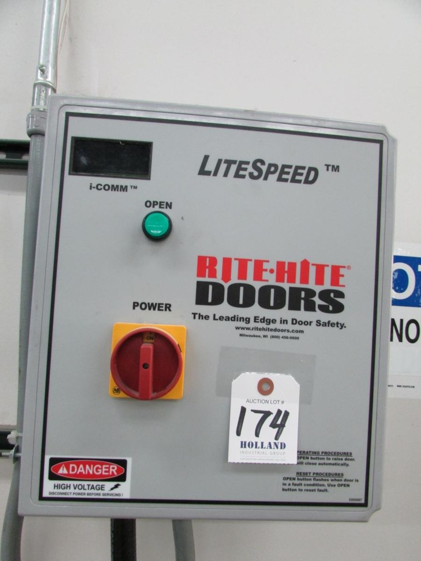 2015 Rite-Hite LiteSpeed RHC:3666171 Roll Up Door - Image 2 of 3