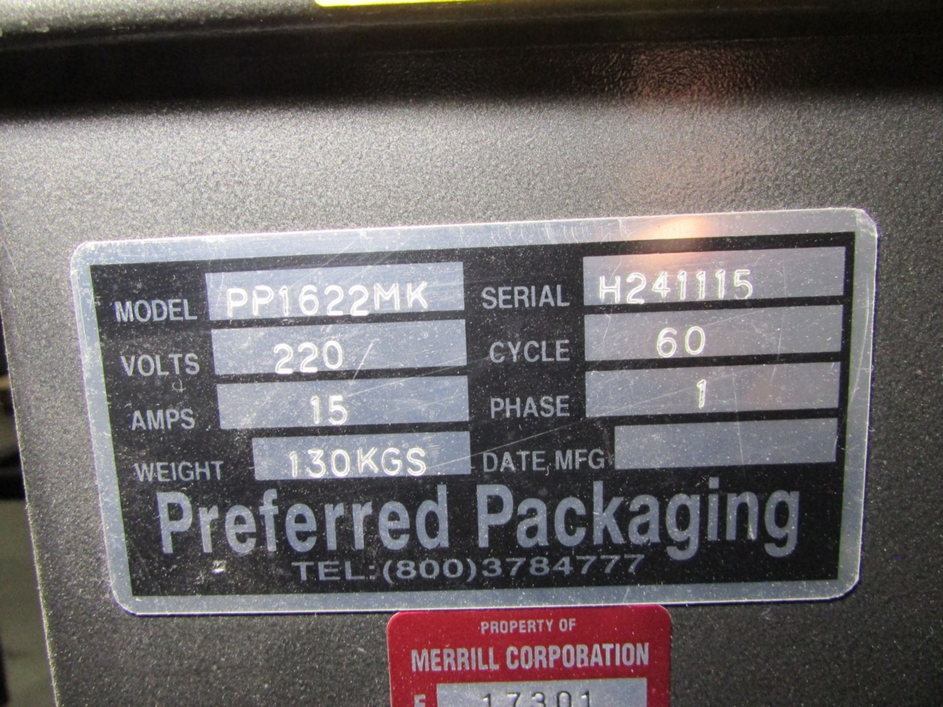 Preferred Packaging Model PP1622MK L-Seal Packaging Machine - Image 11 of 13