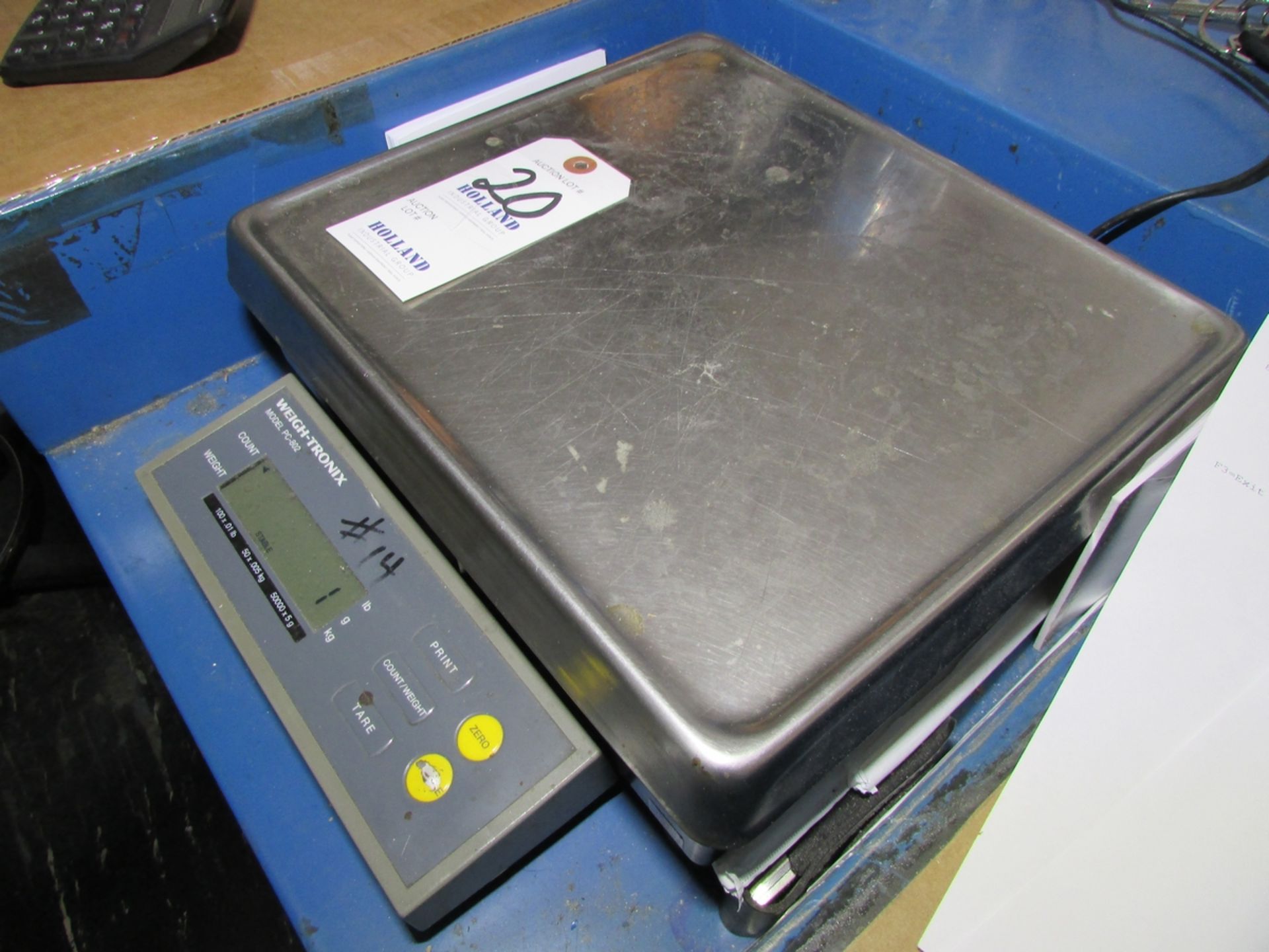 Weigh-Tronix Model PC-802 100x0.01Lb. Digital Counting Scale - Image 4 of 5